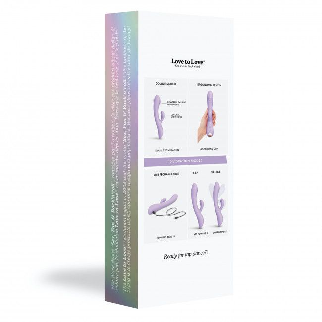 Сиреневый вибратор-кролик Bunny & Clyde - 22,5 см. 9