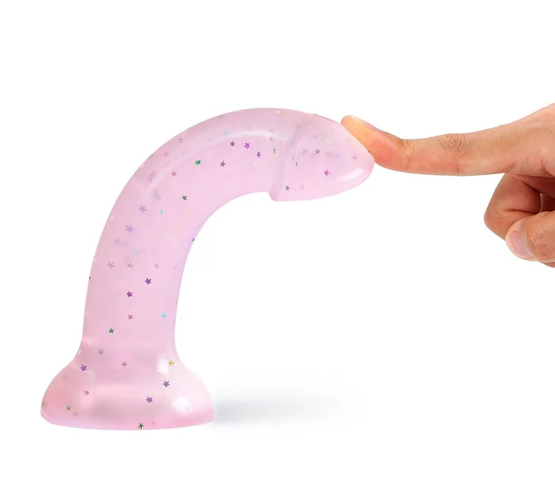 Фаллоимитатор из жидкого силикона Dildolls Starlight - 17,6 см. 3
