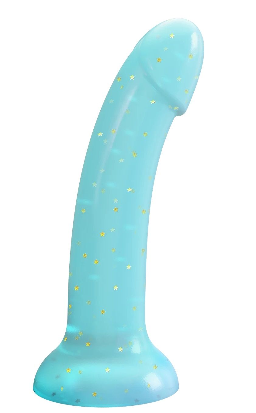 Фаллоимитатор из жидкого силикона Dildolls Nightfall - 17,6 см. 1