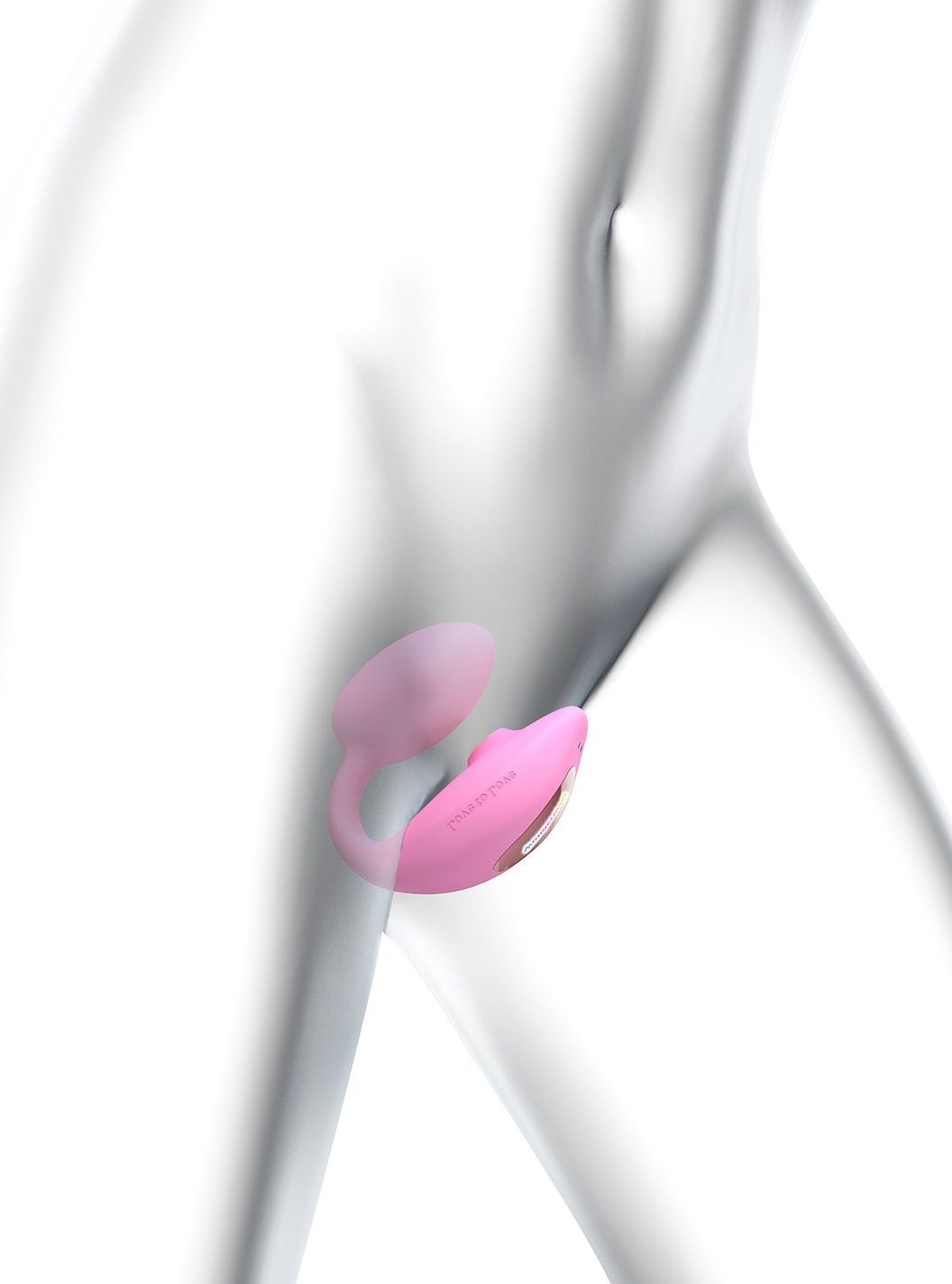 Розовый U-образный стимулятор клитора и точки G с пультом ДУ Wonderlover 6