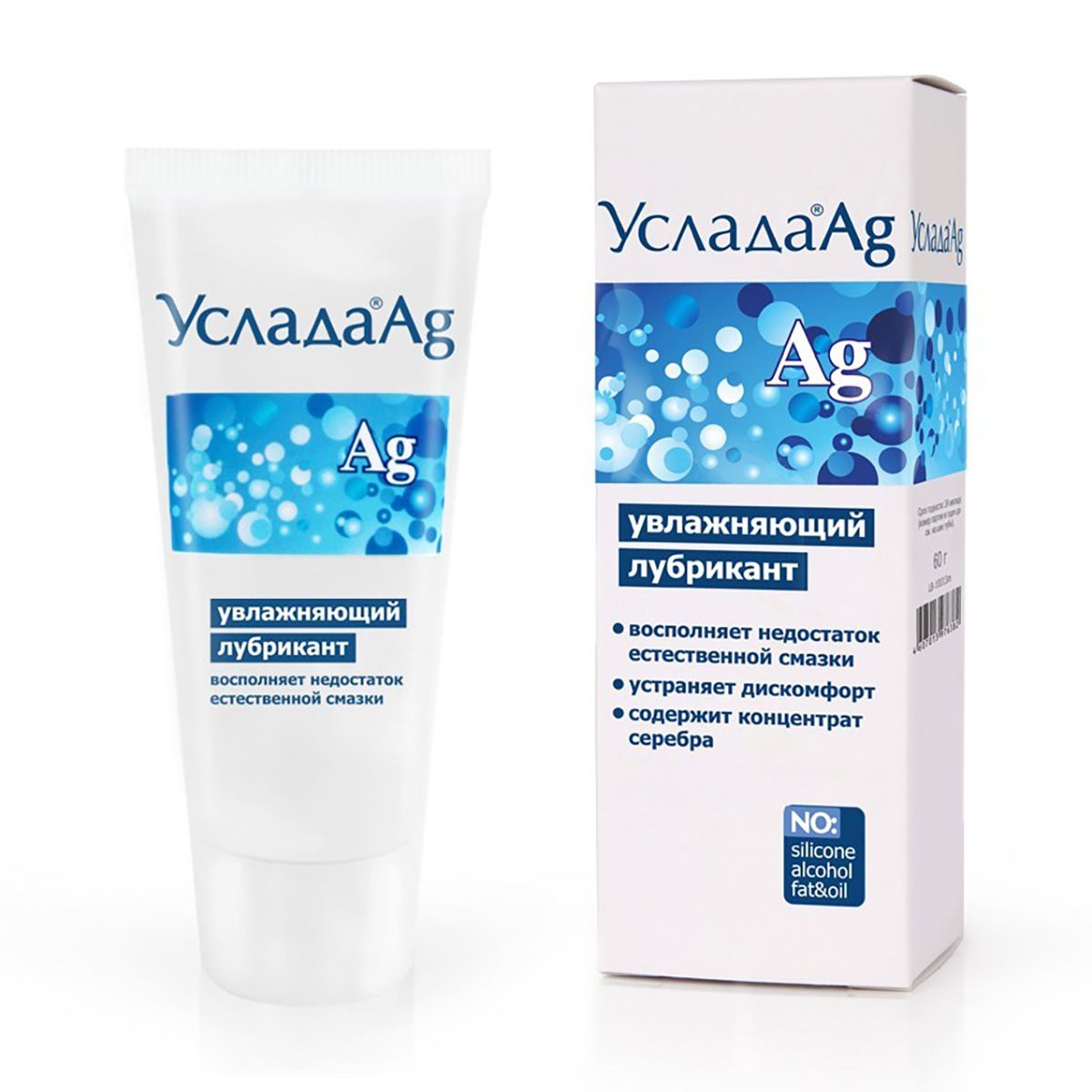 Увлажняющий лубрикант «Услада с серебром» - 60 гр. 1