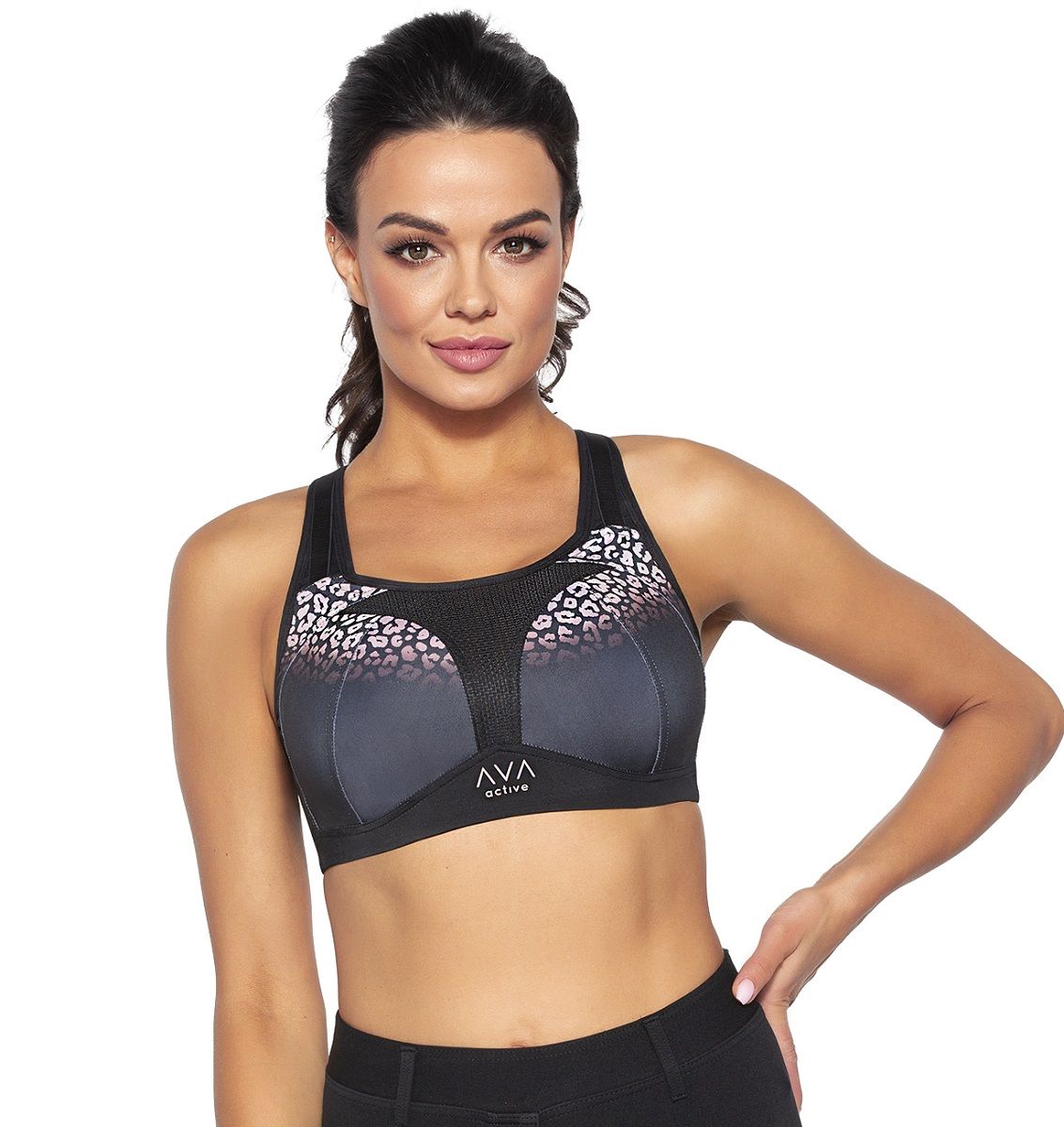 Спортивный бюстгальтер-топ +size Carri 1