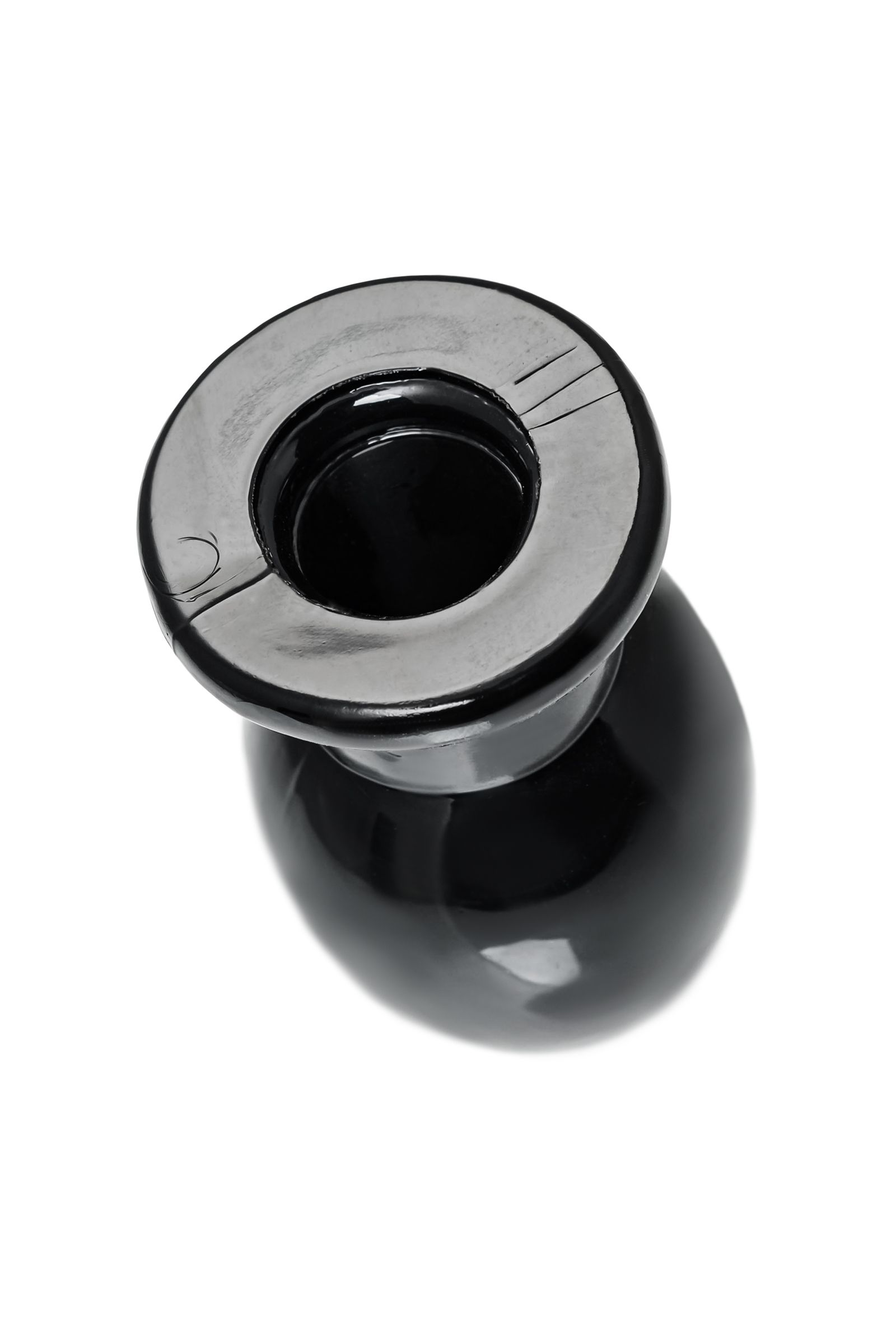 Черная анальная втулка Basic S - 6 см. 4