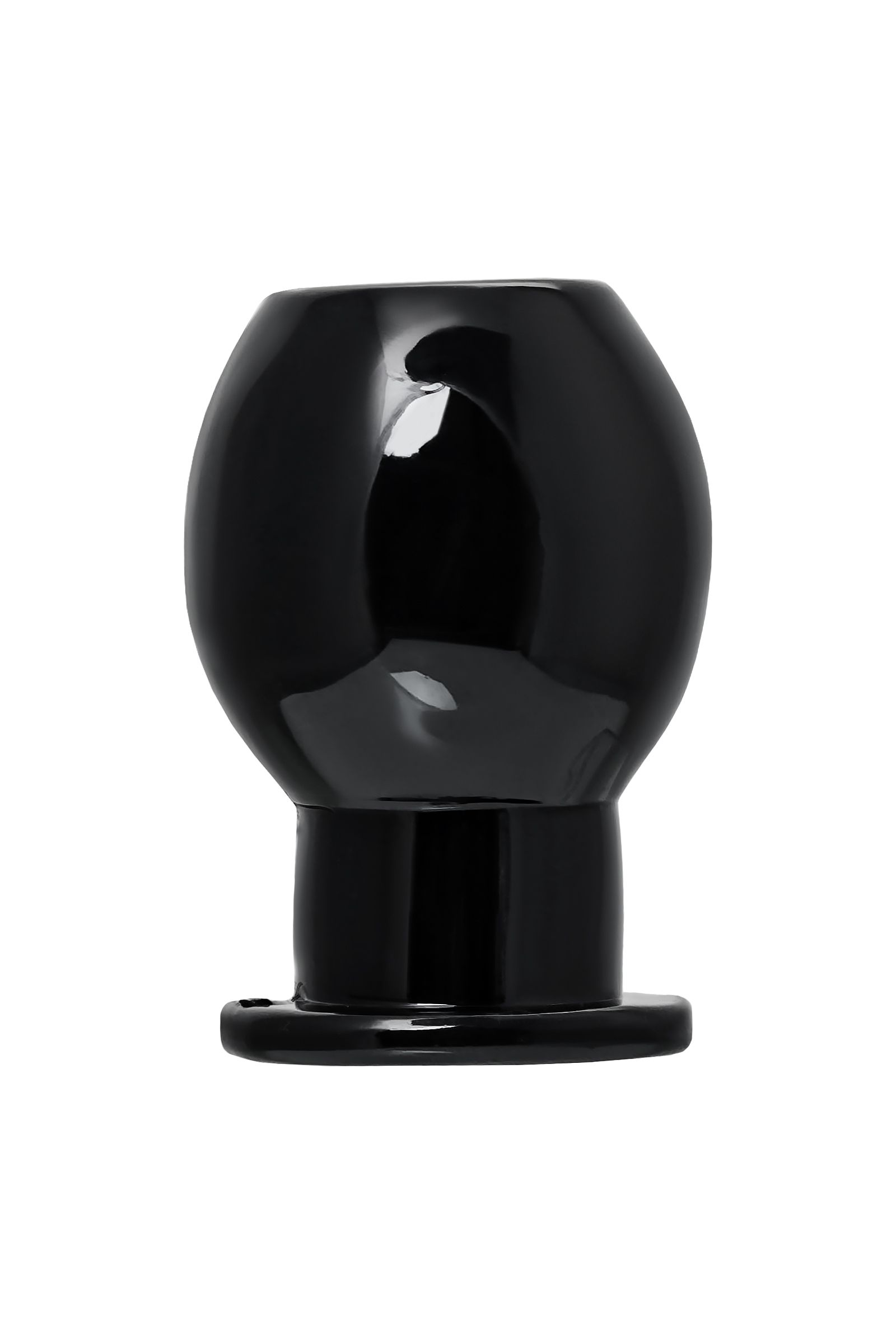 Черная анальная втулка Basic M - 6,5 см. 3