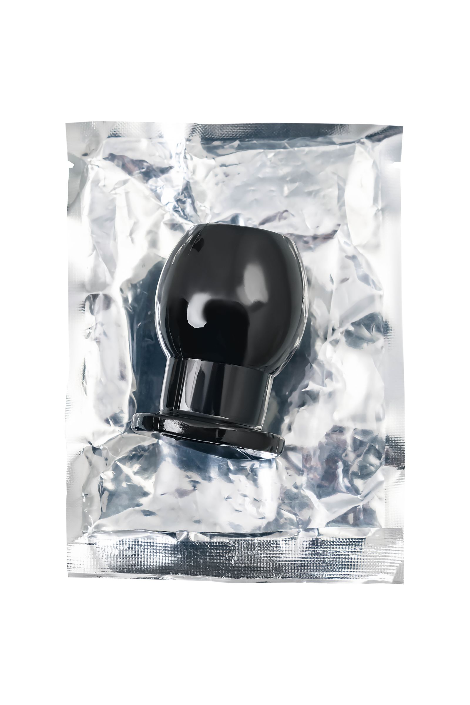 Черная анальная втулка Basic M - 6,5 см. 10