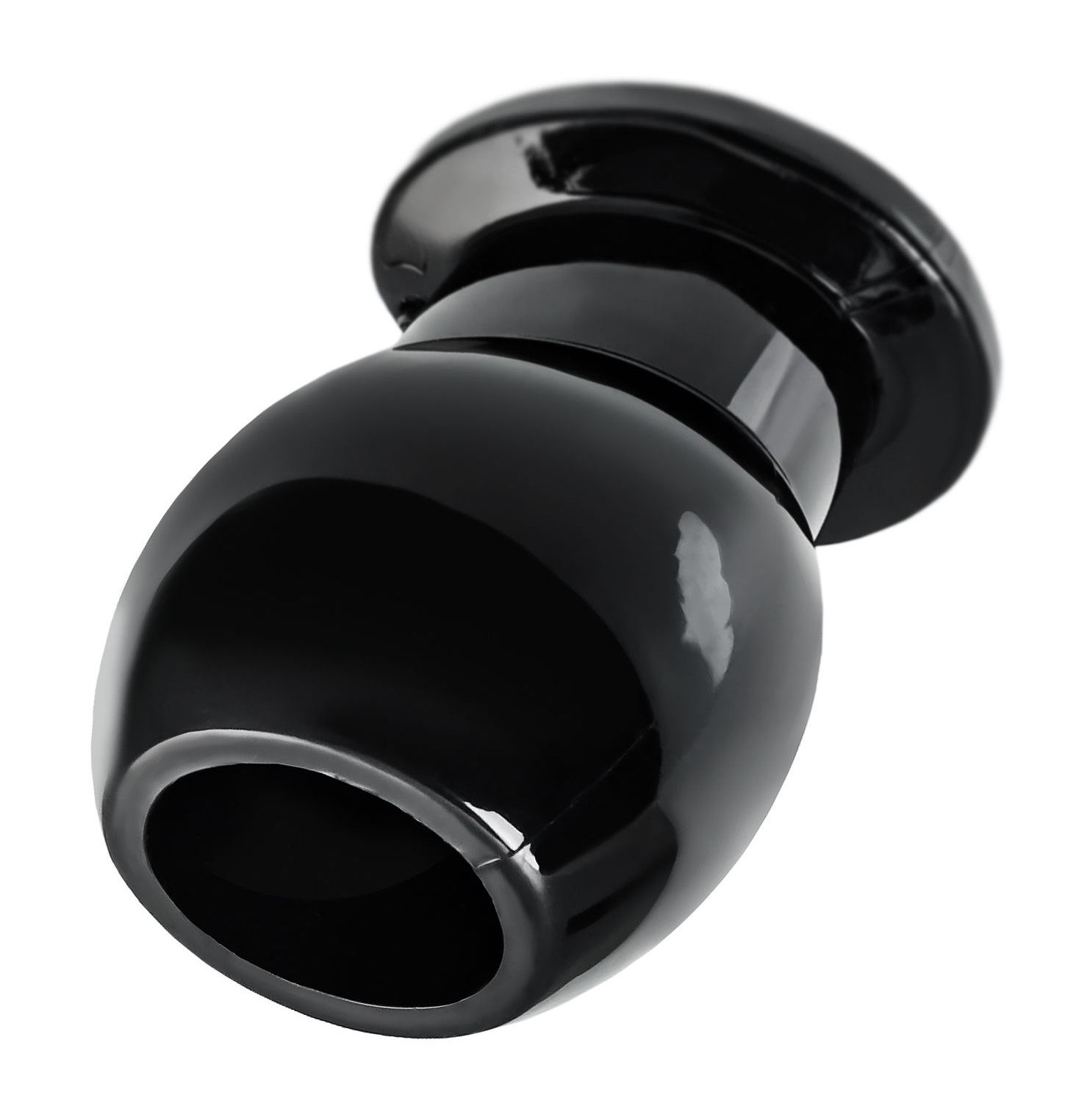 Черная анальная втулка Basic M - 6,5 см. 1