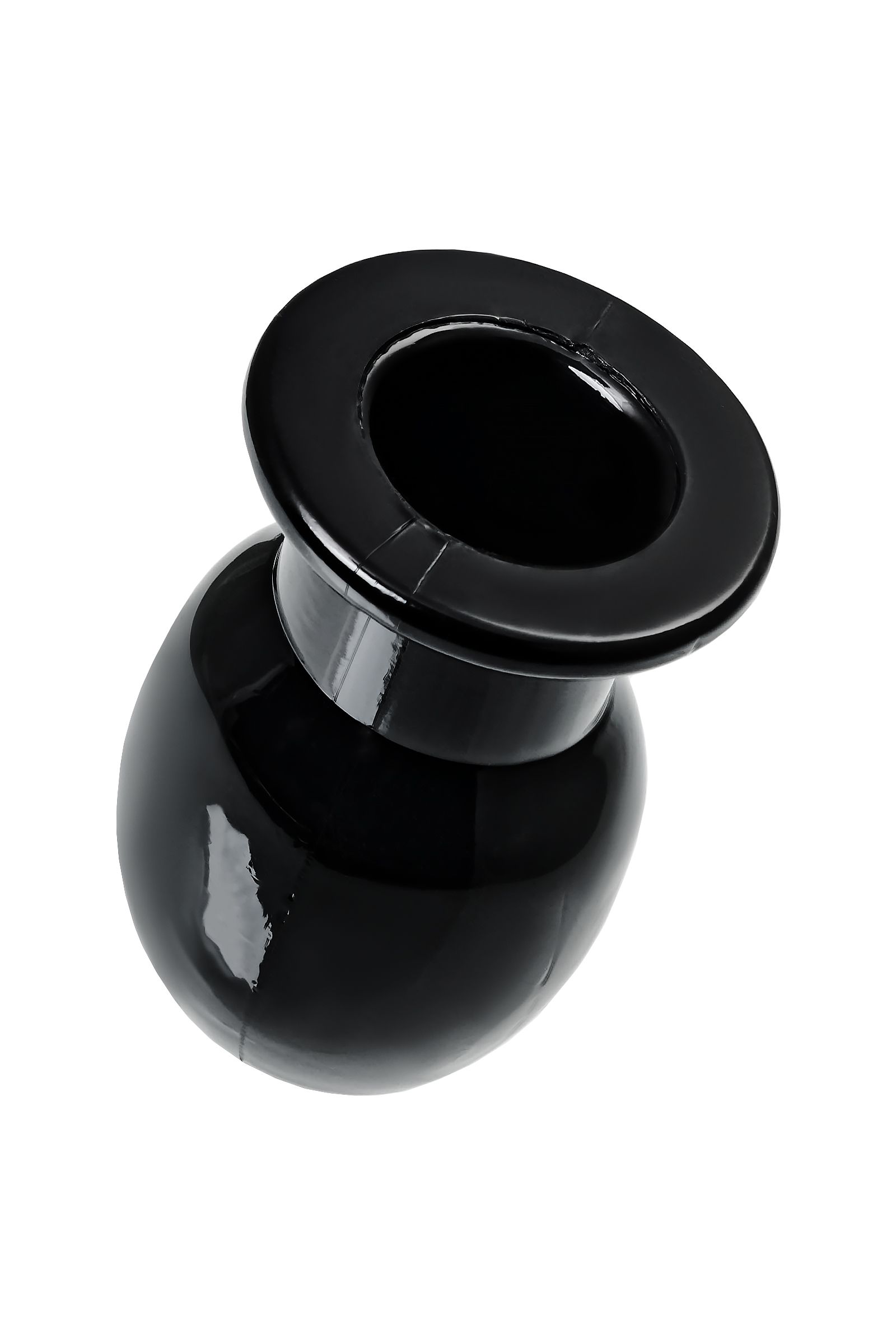 Черная анальная втулка Basic L - 7,5 см. 4