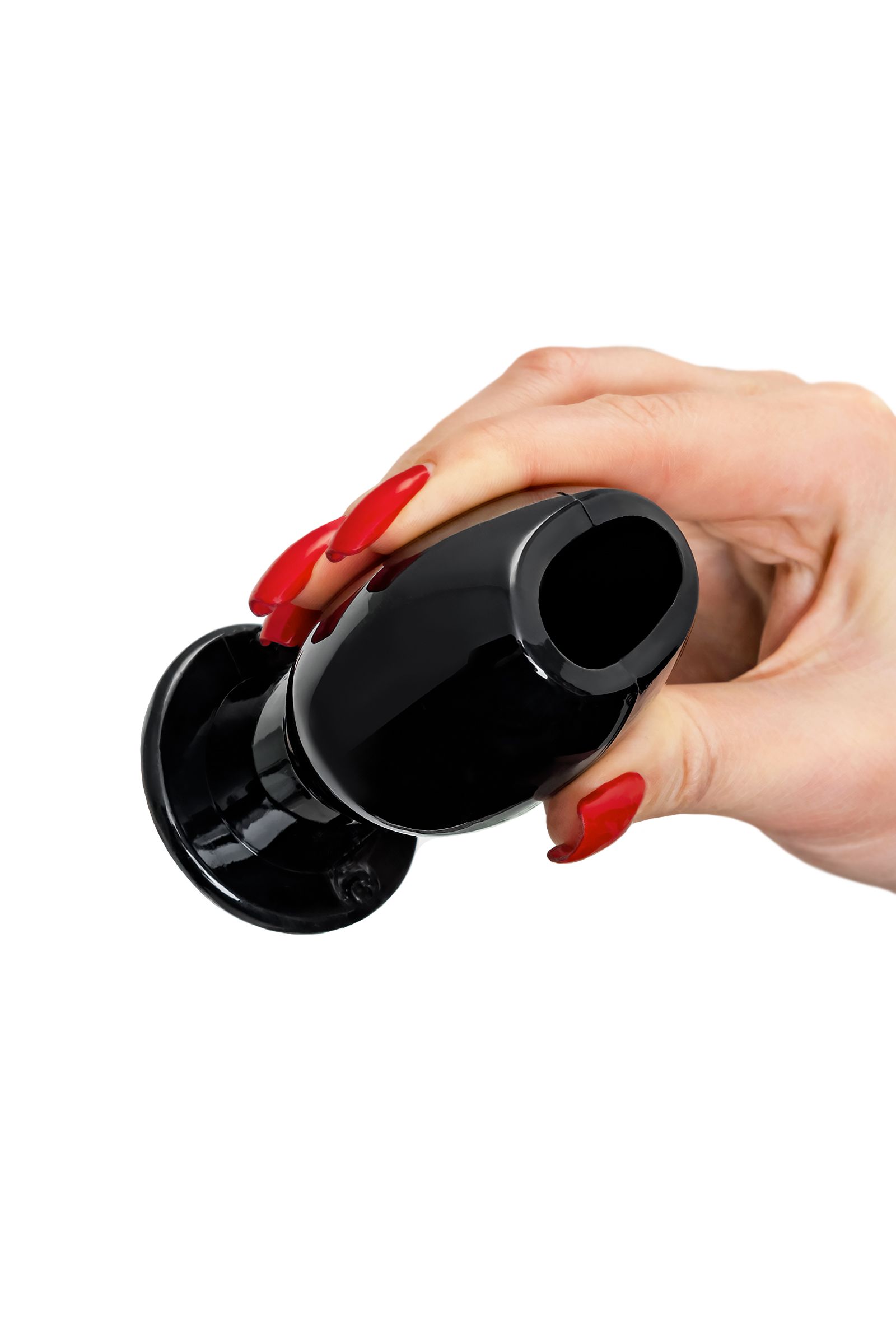 Черная анальная втулка Basic L - 7,5 см. 6