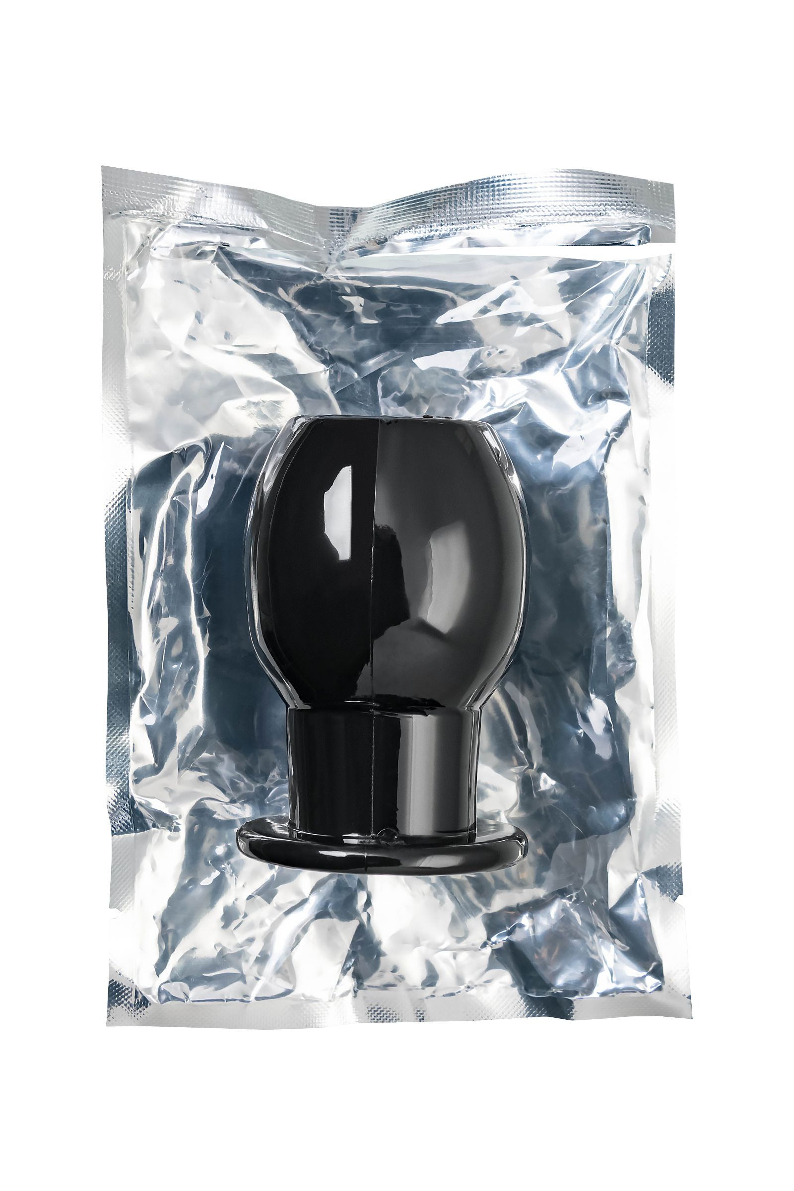 Черная анальная втулка Basic L - 7,5 см. 10