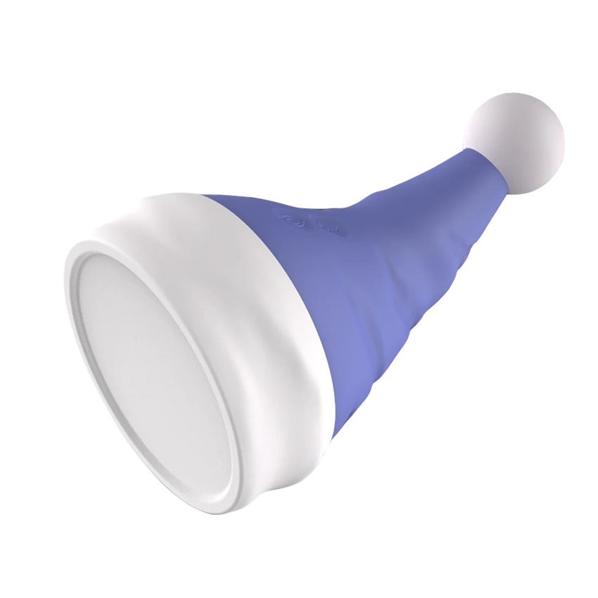 Сиреневый вибростимулятор в форме колпака Magical Santa Hat 4