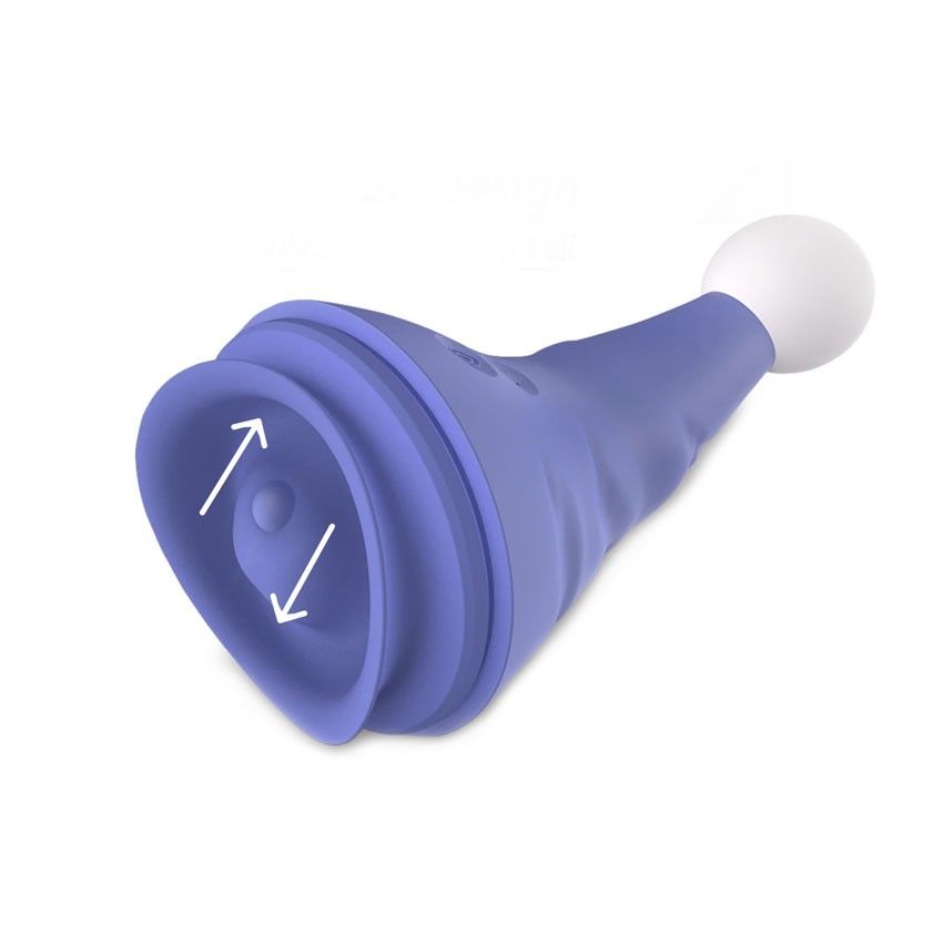 Сиреневый вибростимулятор в форме колпака Magical Santa Hat 6