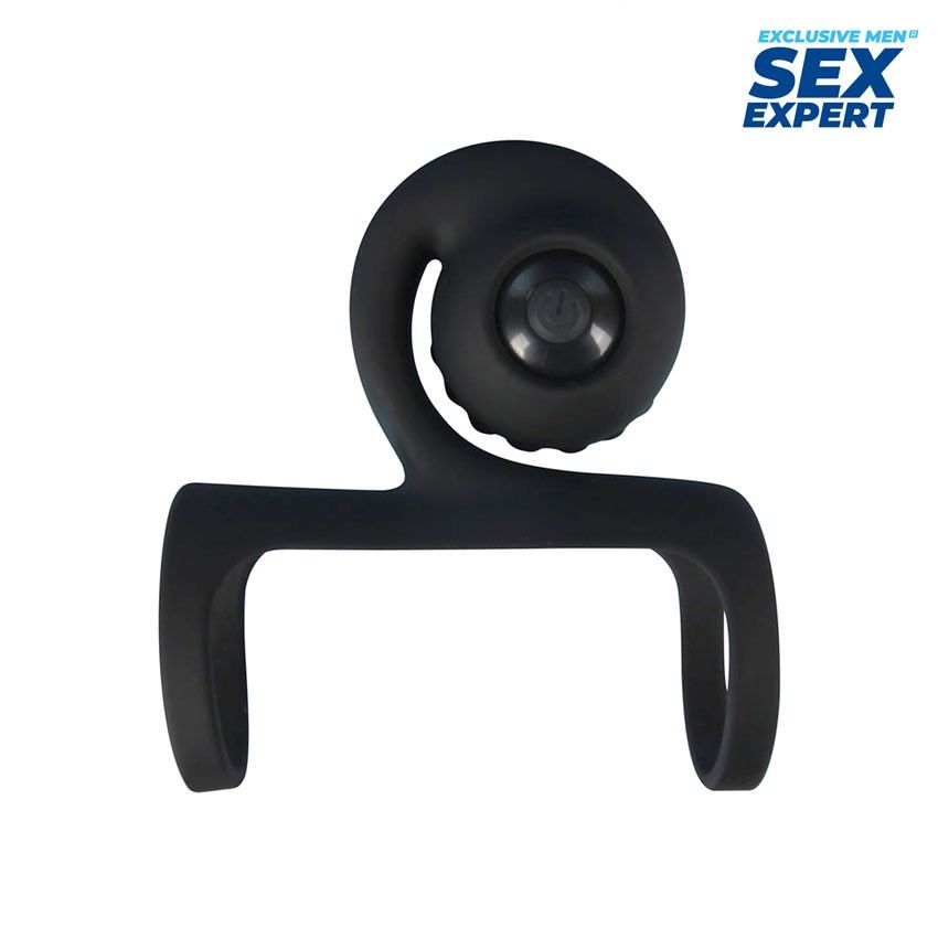 Черная вибронасадка на пенис Sex Expert 5