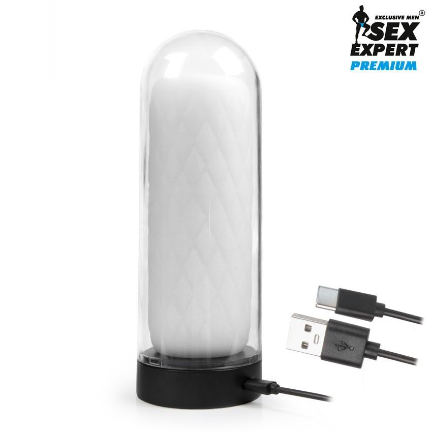 Оригинальный мастурбатор в колбе с нагревом 7