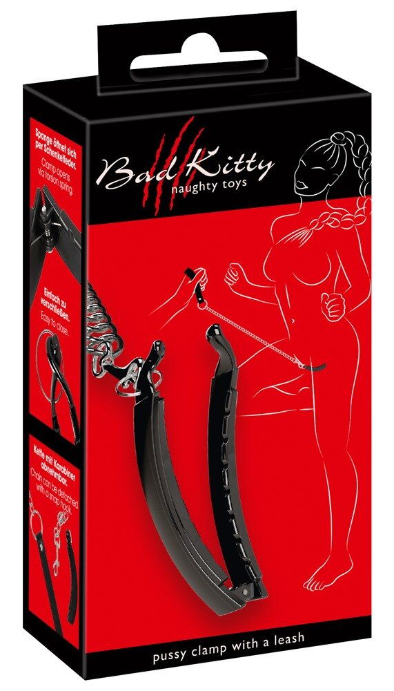 Зажим для половых губ с поводком Pussy Clamp With A Leash 7