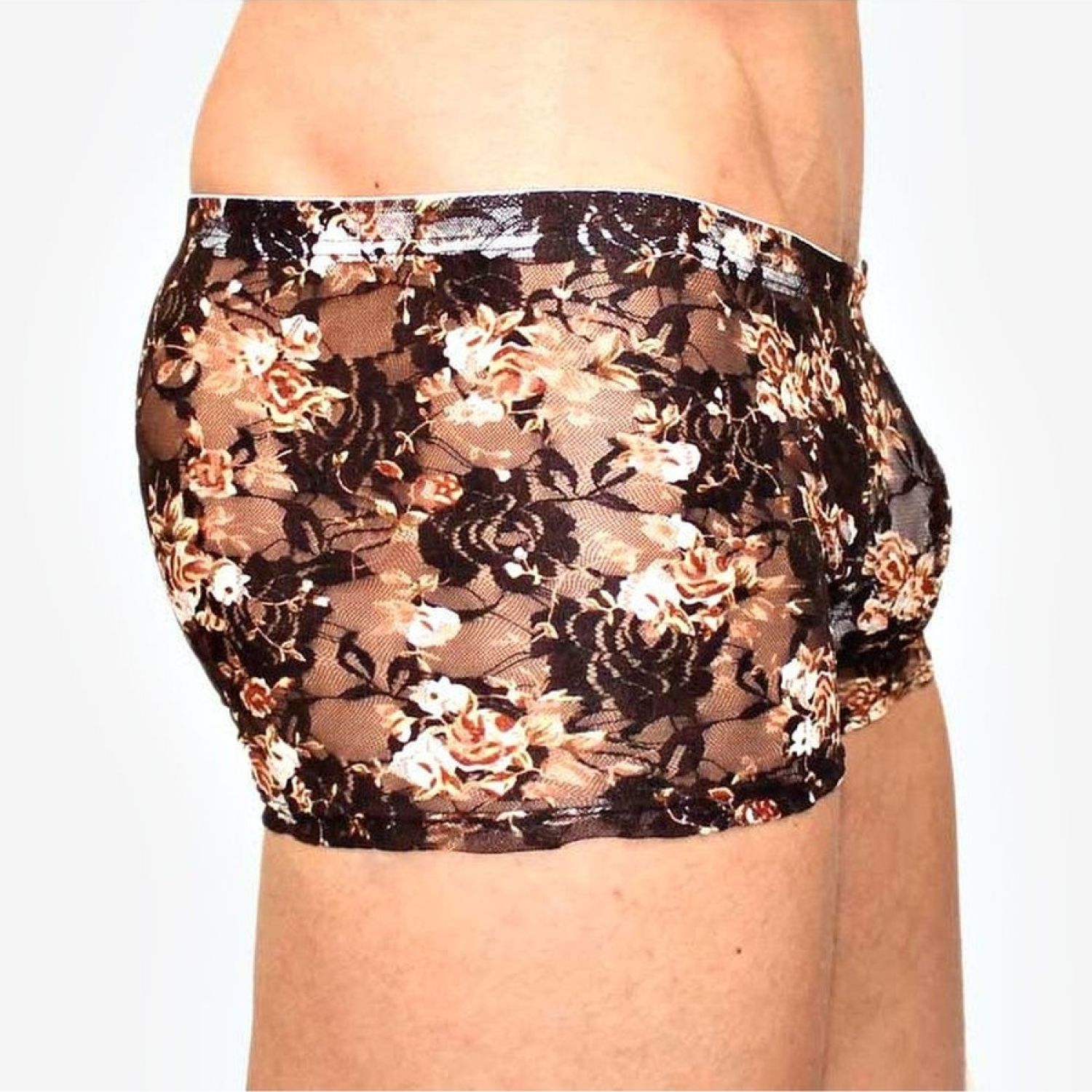 Мужские сетчатые боксеры с бежевыми розами Rose Boxer 2