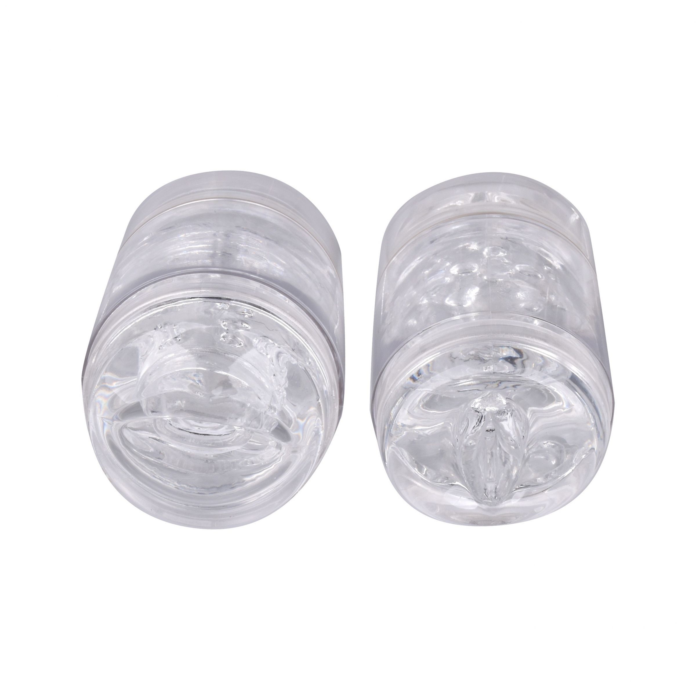 Прозрачный двусторонний мастурбатор Joy Cup - вагина и рот 4