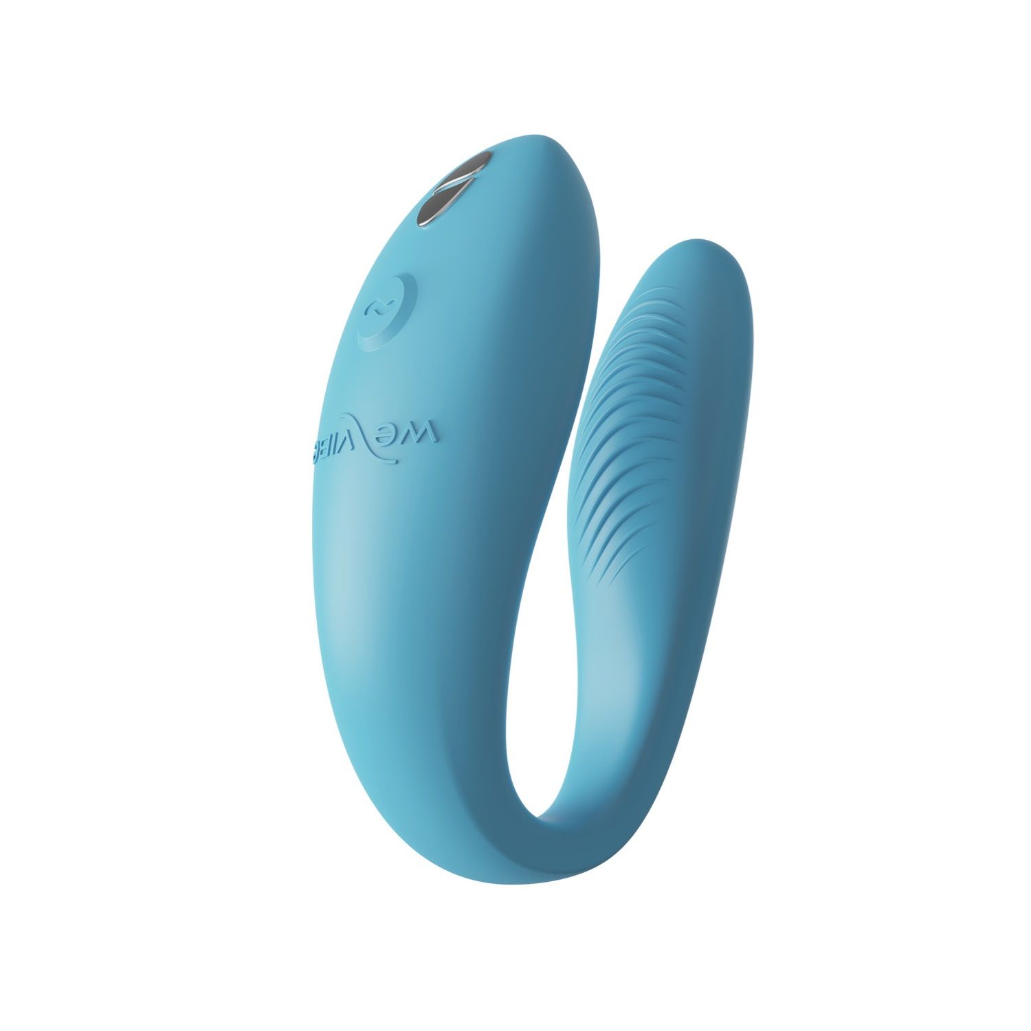 Бирюзовый вибромассажер для пар We-Vibe Sync Go 6
