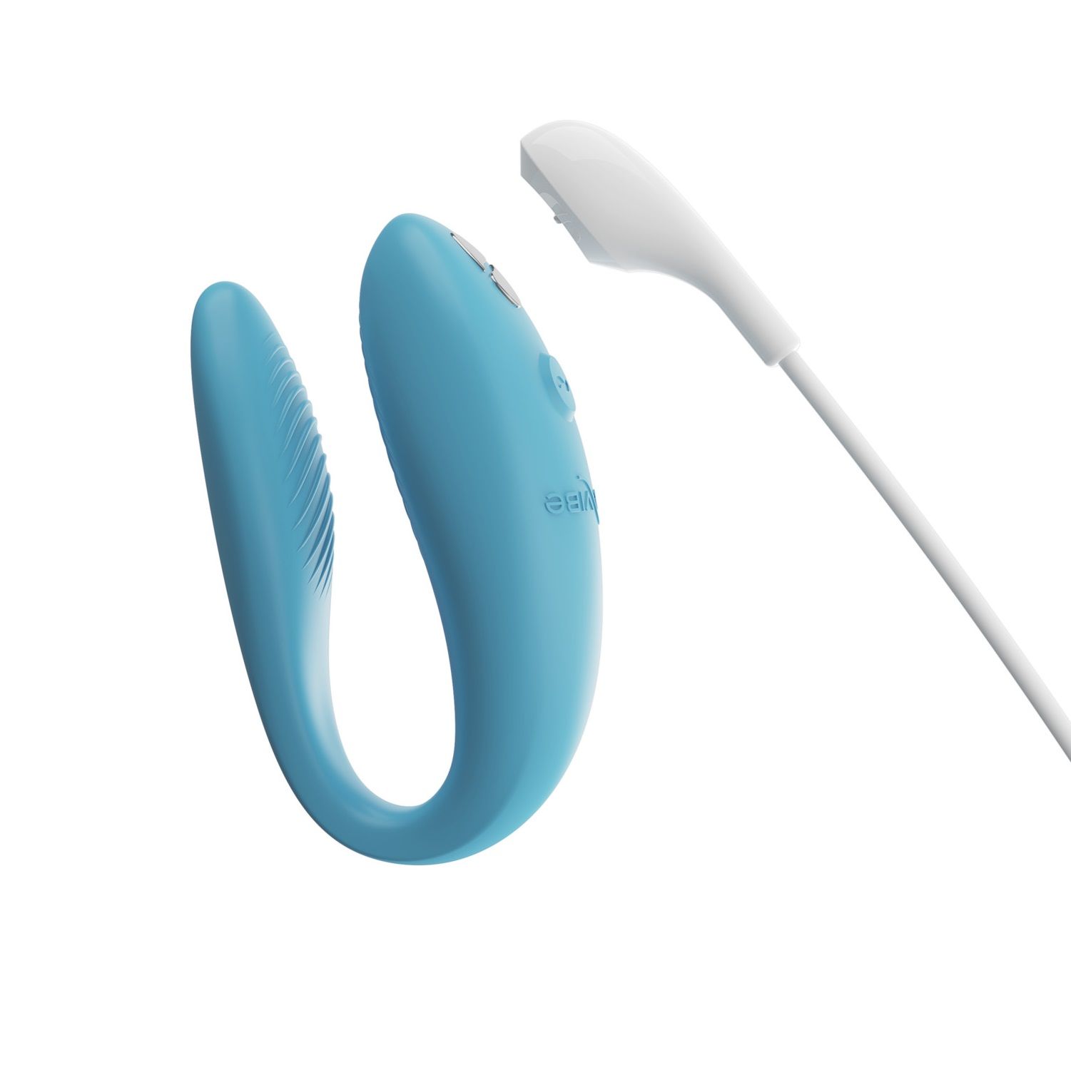 Бирюзовый вибромассажер для пар We-Vibe Sync Go 8