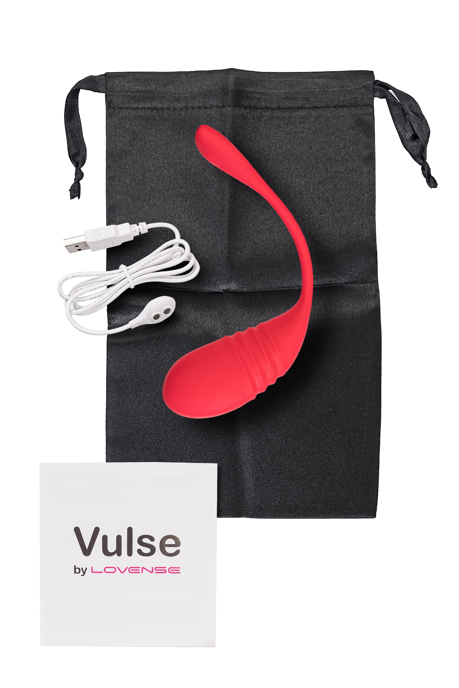 Красное силиконовое виброяйцо Vulse 8