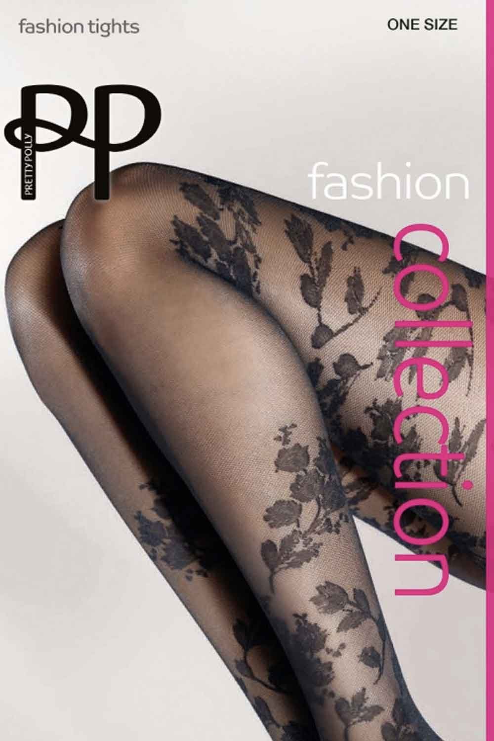 Женственные колготки с цветочным рисунком Autumn Fall Floral Tights 1