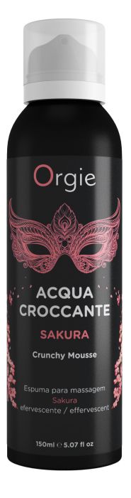 Хрустящая пенка для массажа Orgie Acqua Croccante Sakura с ароматом сакуры - 150 мл. 1