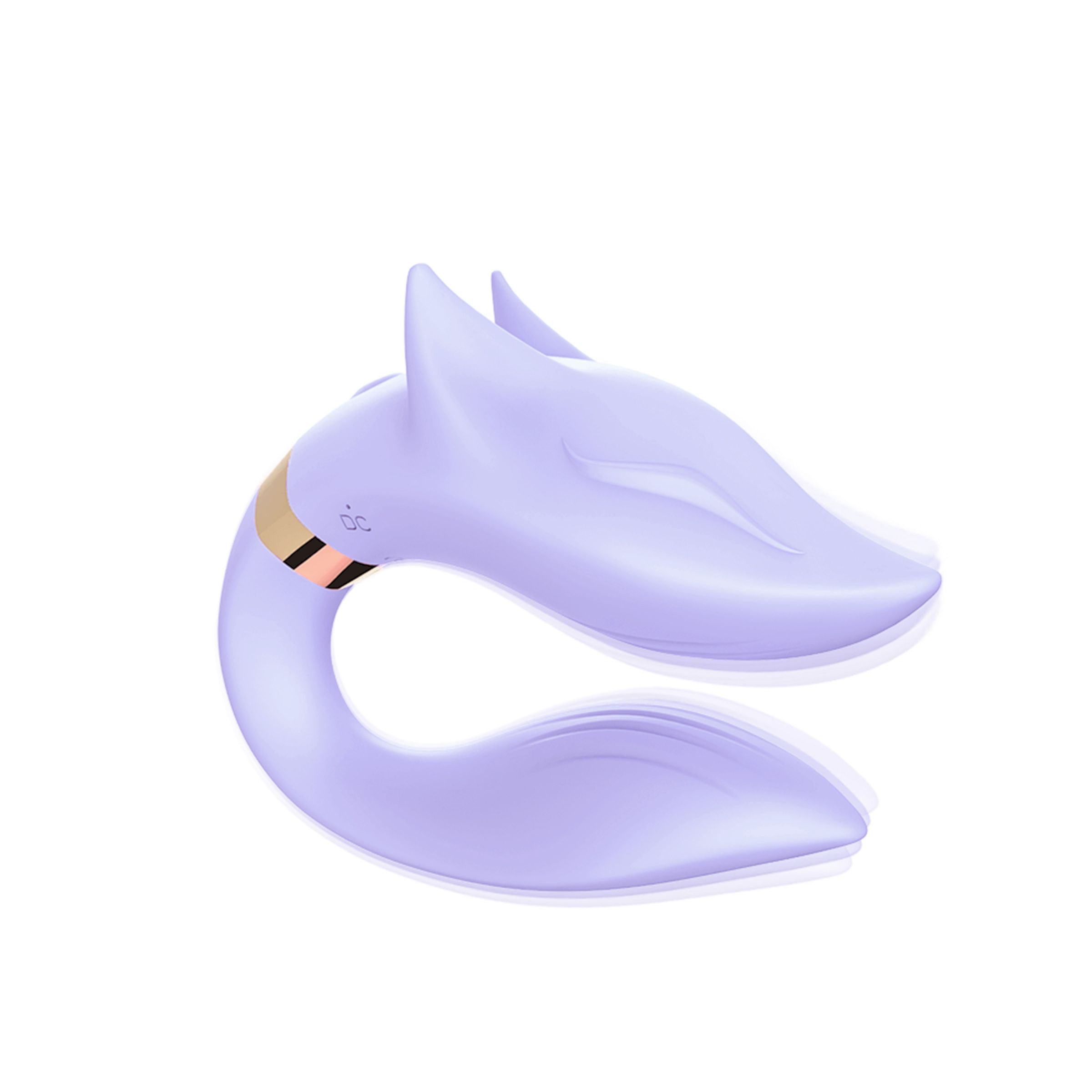 Сиреневый вибромассажер для пар с пультом ДУ 1