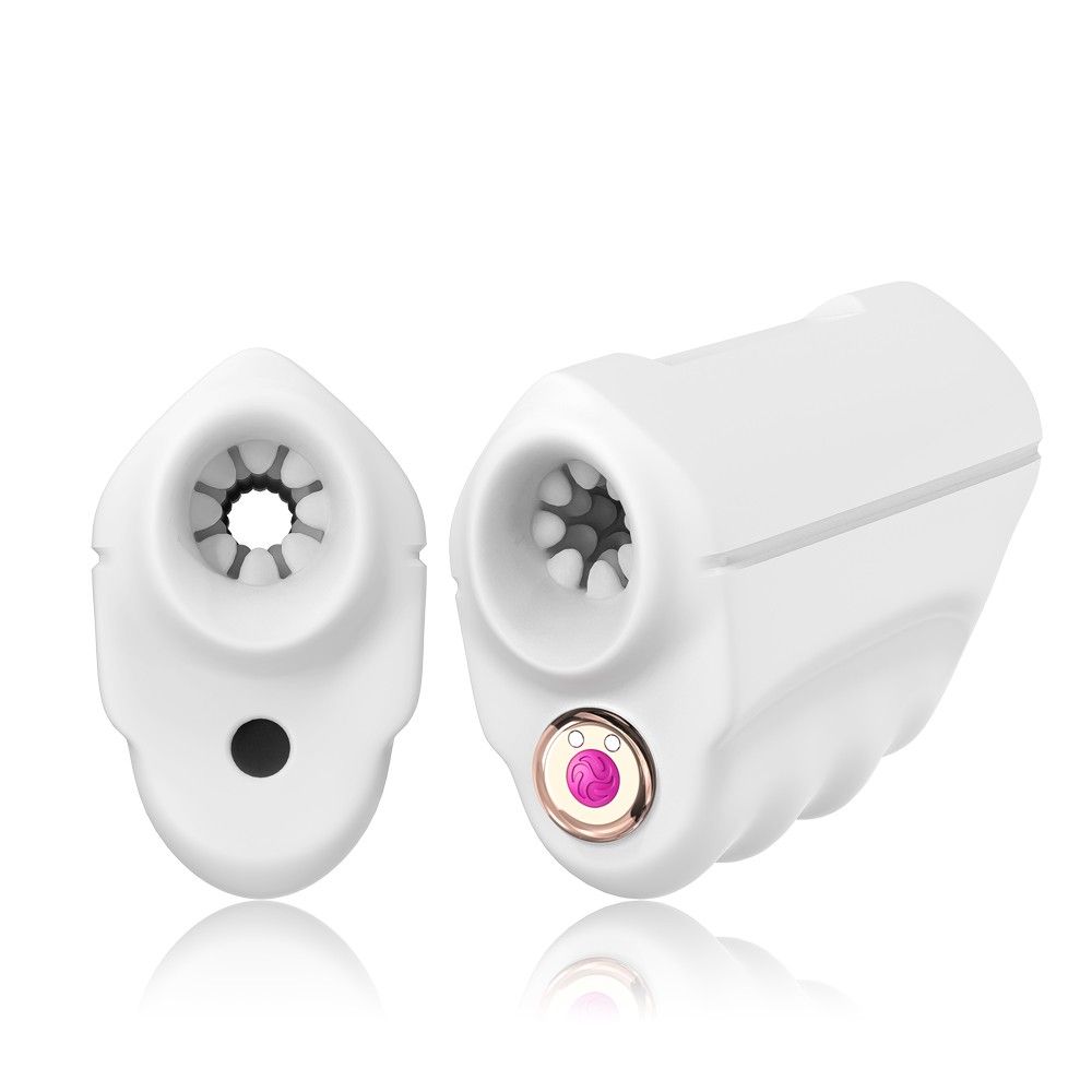 Белый вибромастурбатор Mini Masturbator 6