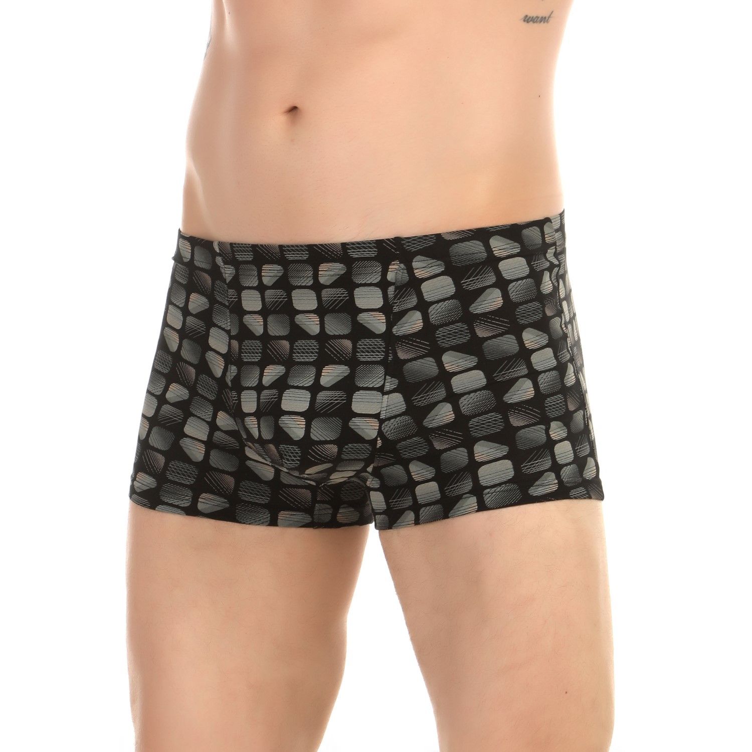 Набор из 3 мужских трусов-боксеров с принтом 6