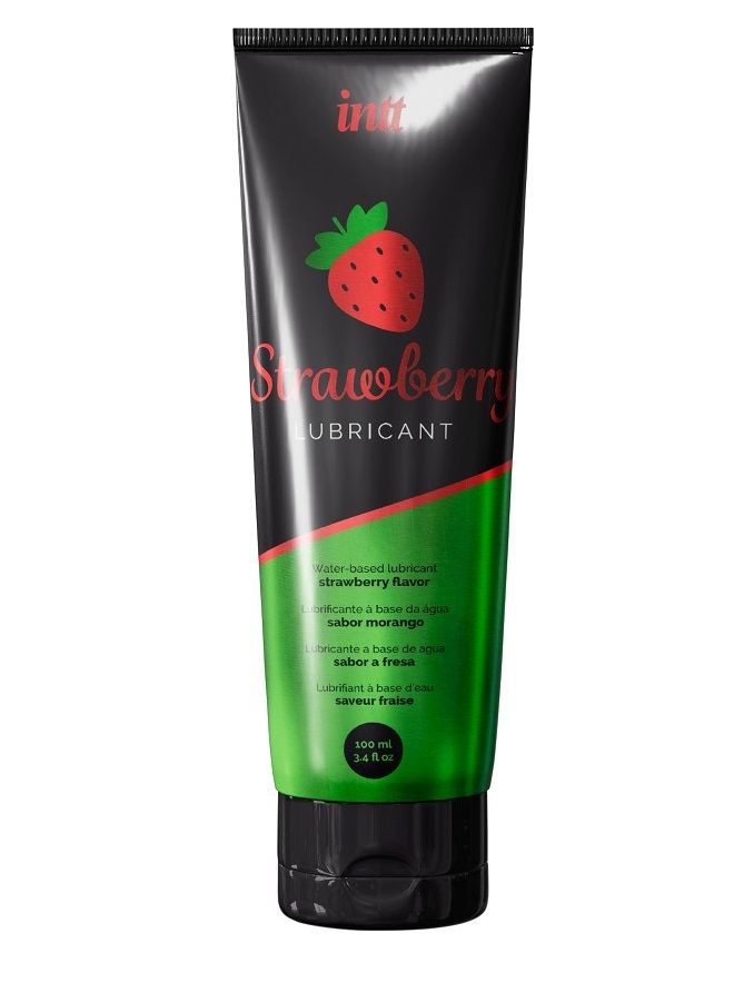 Смазка на водной основе с ароматом клубники Strawberry Lubricant - 100 мл. 1
