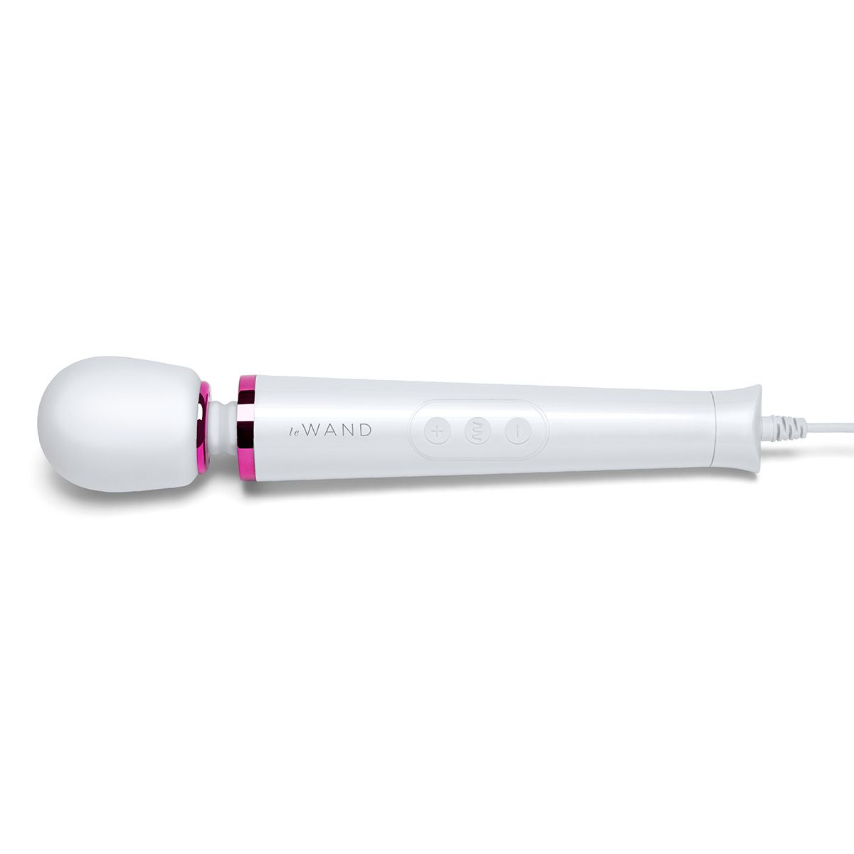 Белый проводной вибратор Le Wand Petite Vibrating Massager - 25 см. 4