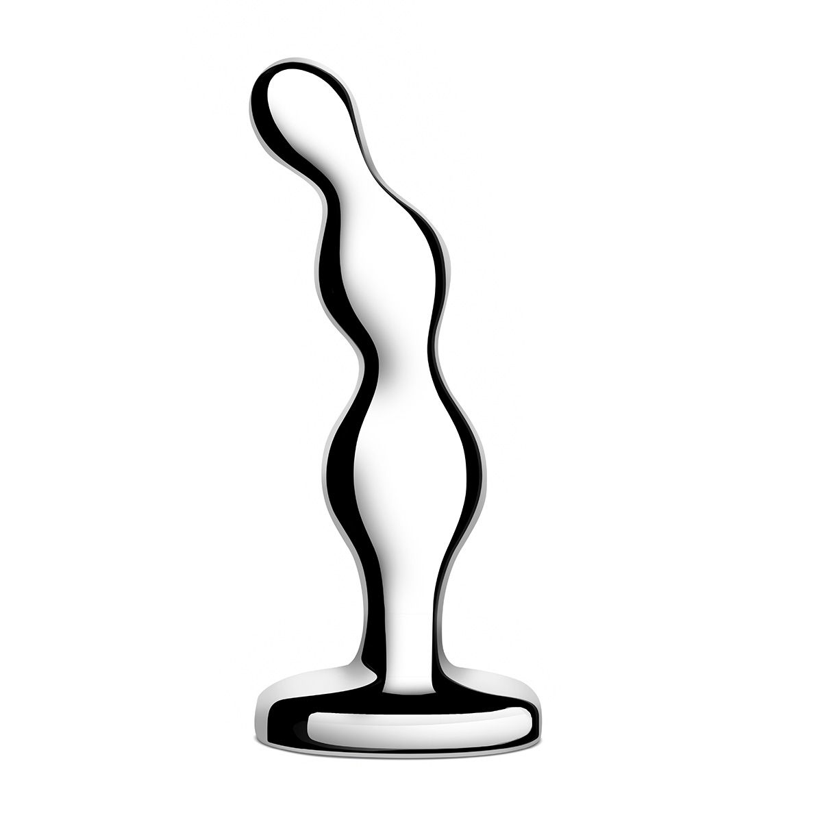 Стальной анальный фаллоимитатор для простаты Stainless Steel Anal Beads - 13 см. 3