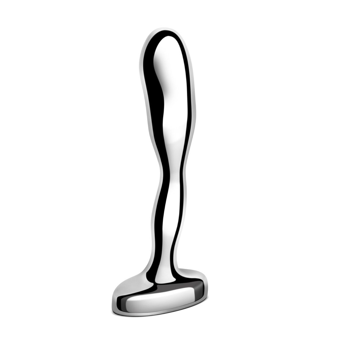Стальной стимулятор простаты Stainless Steel Prostate Plug - 11,5 см. 1