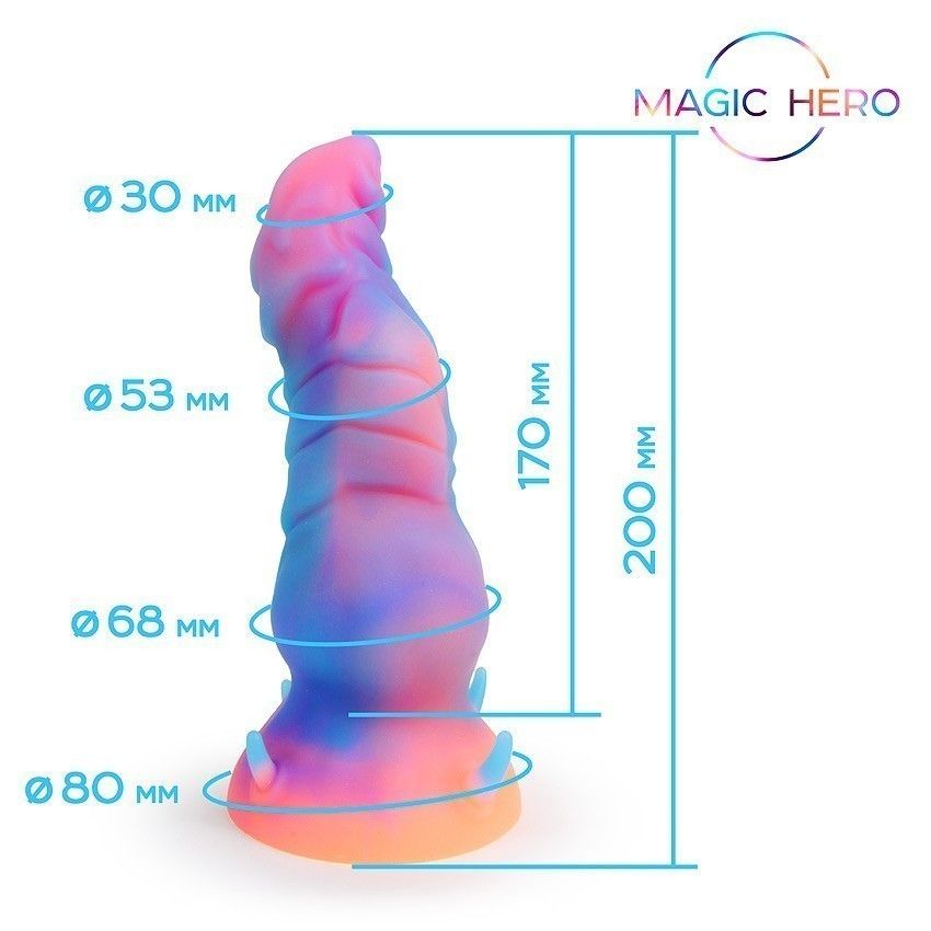 Светящийся в темноте фантазийный стимулятор - 20 см. 4