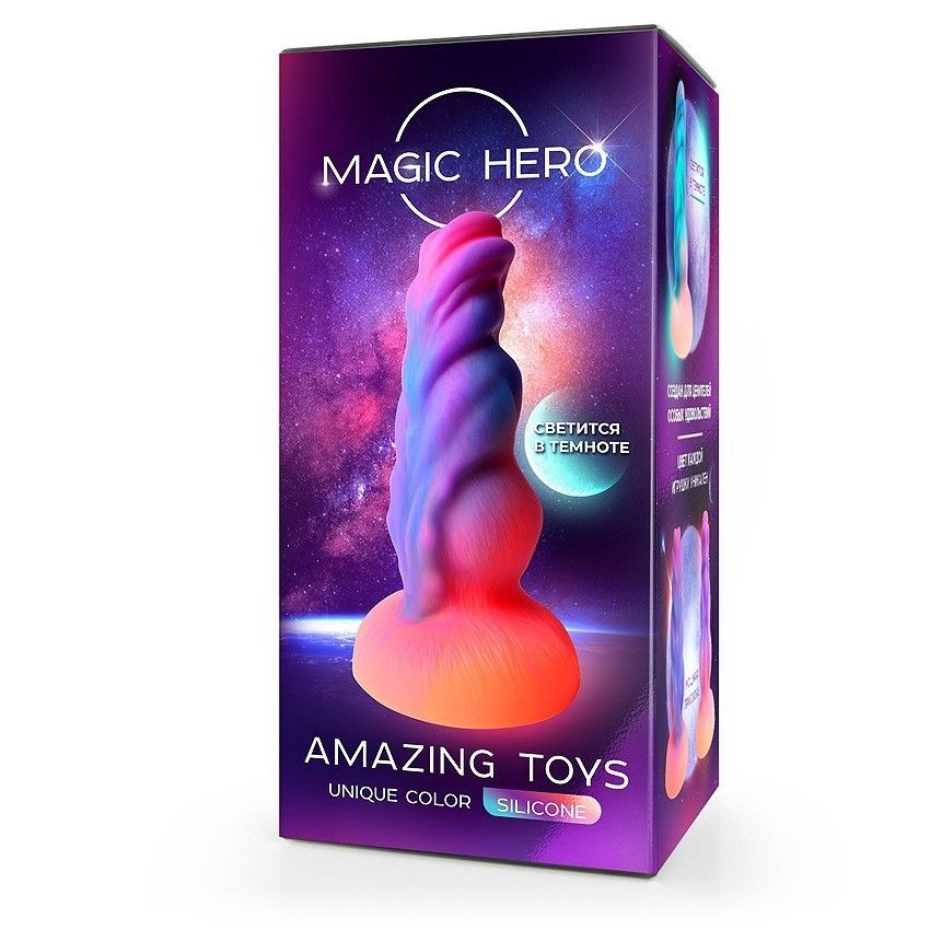 Светящийся в темноте фантаийный стимулятор - 20 см. 3