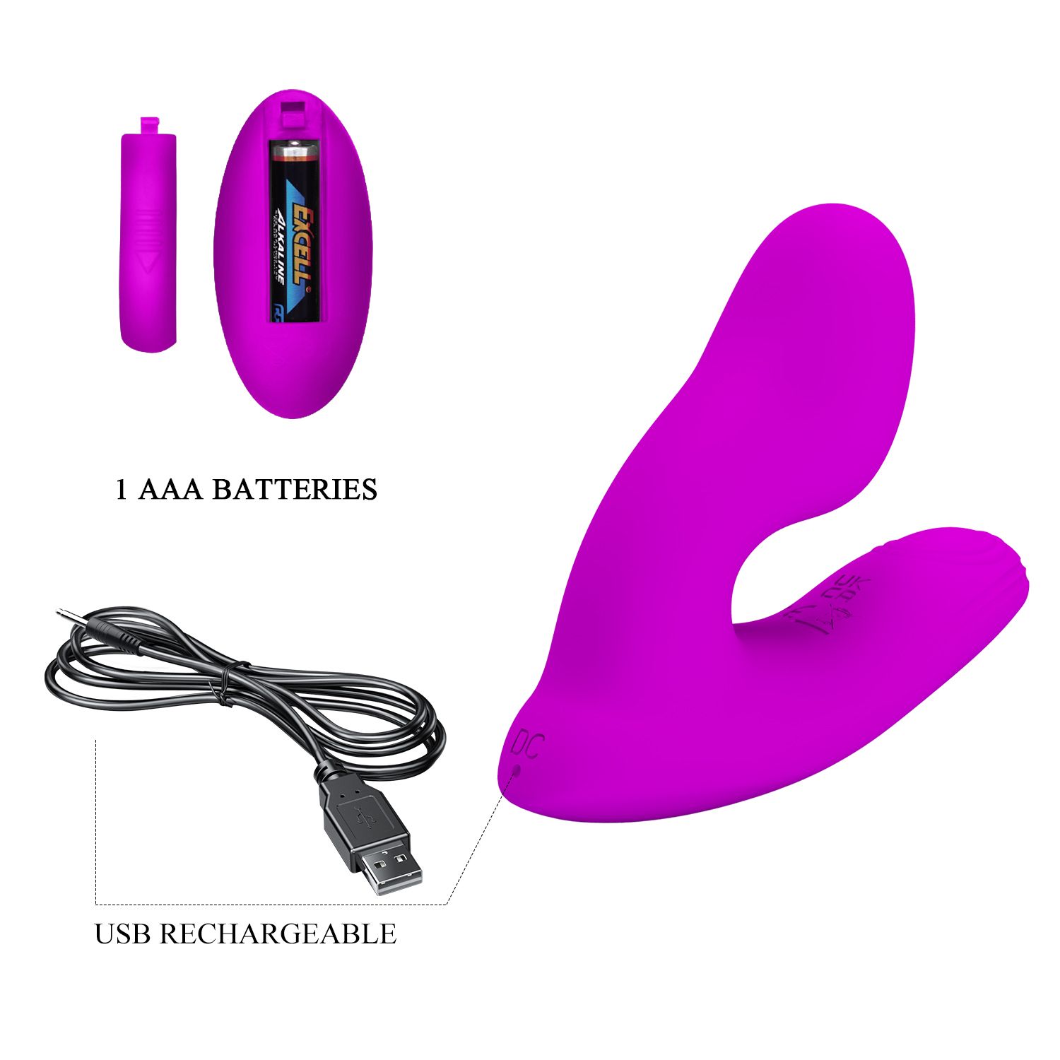 Лиловый вибростимулятор G-точки Melvin 8