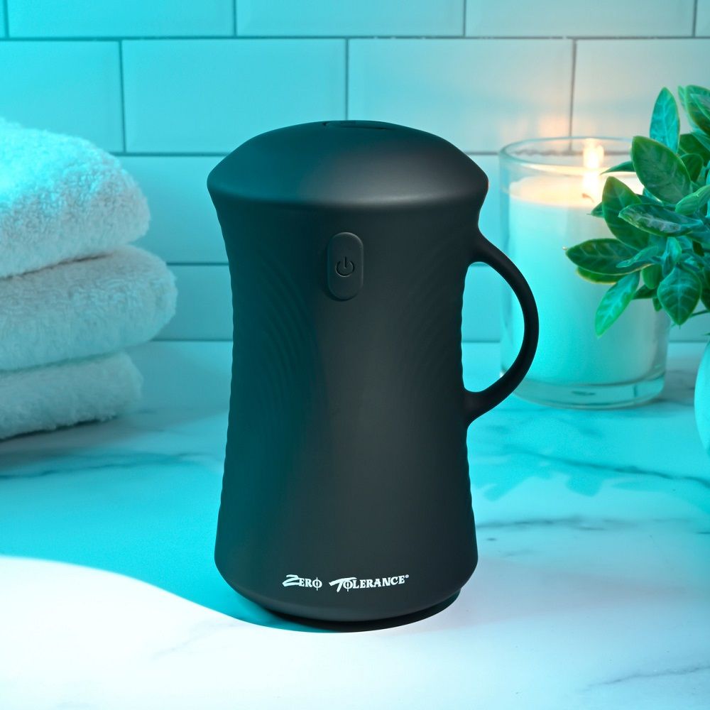 Черный вибромастурбатор с гироскопом Gyro Stroke 3