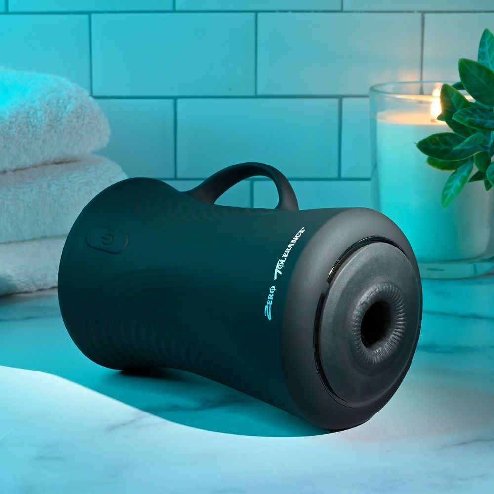 Черный вибромастурбатор с гироскопом Gyro Stroke 4