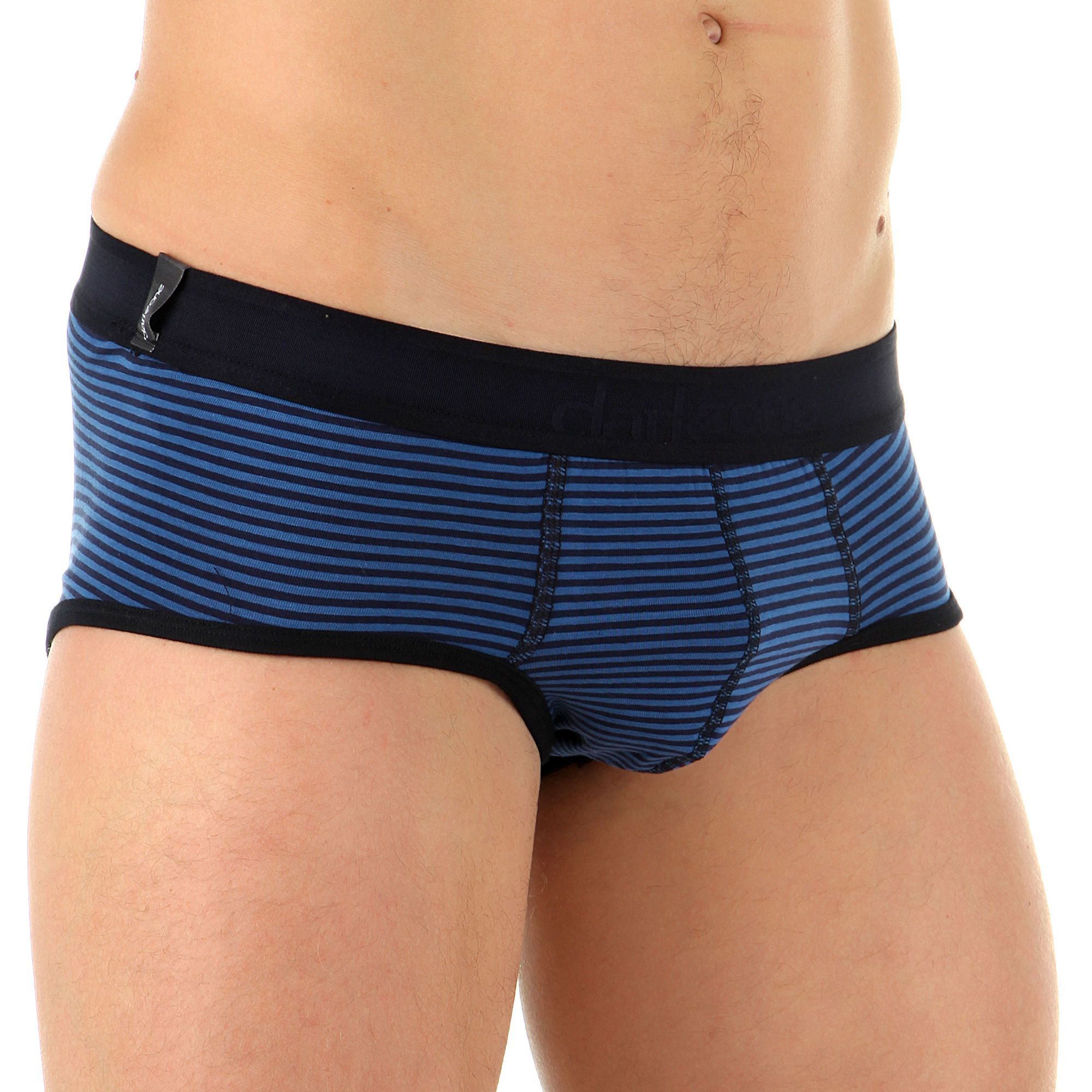 Синие мужские брифы в тонкую полоску 1
