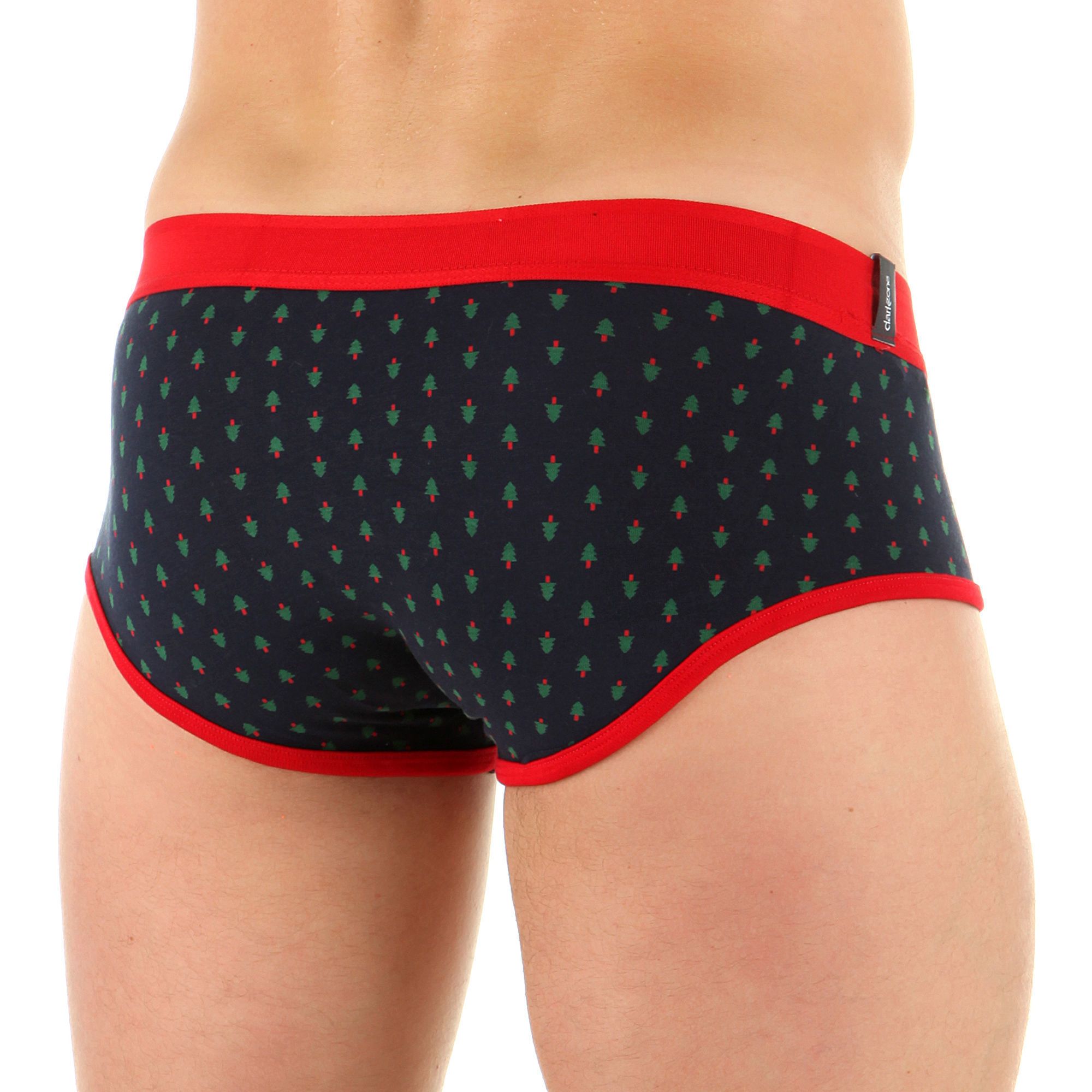 Мужские трусы-брифы с принтом в виде ёлочек 2