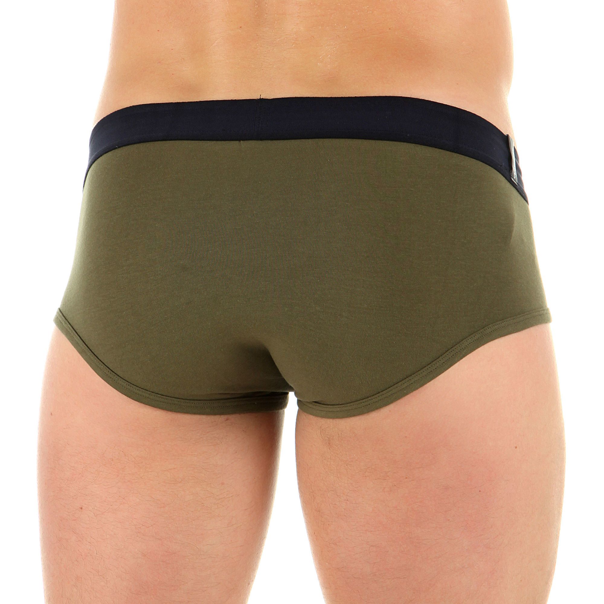 Мужские трусы-брифы цвета хаки 2