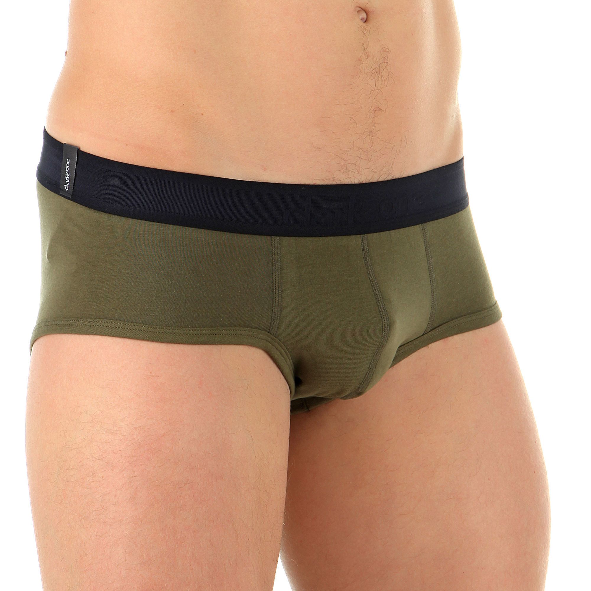 Мужские трусы-брифы цвета хаки 1