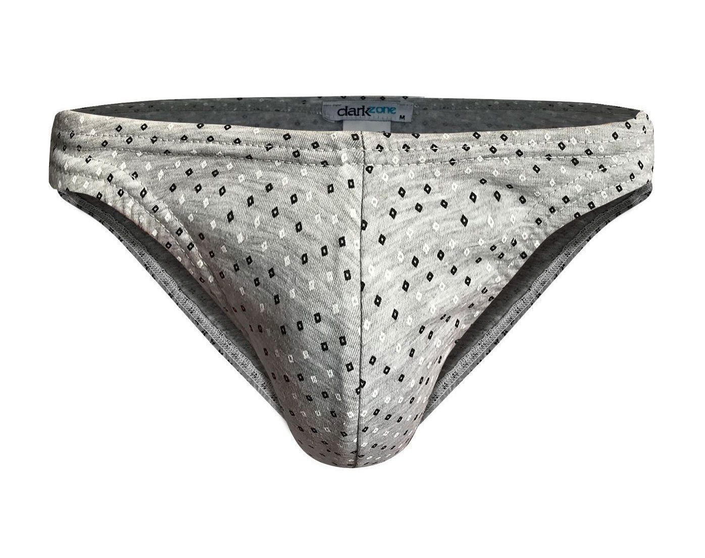 Серые трусы-слипы с принтом в виде ромбов 1