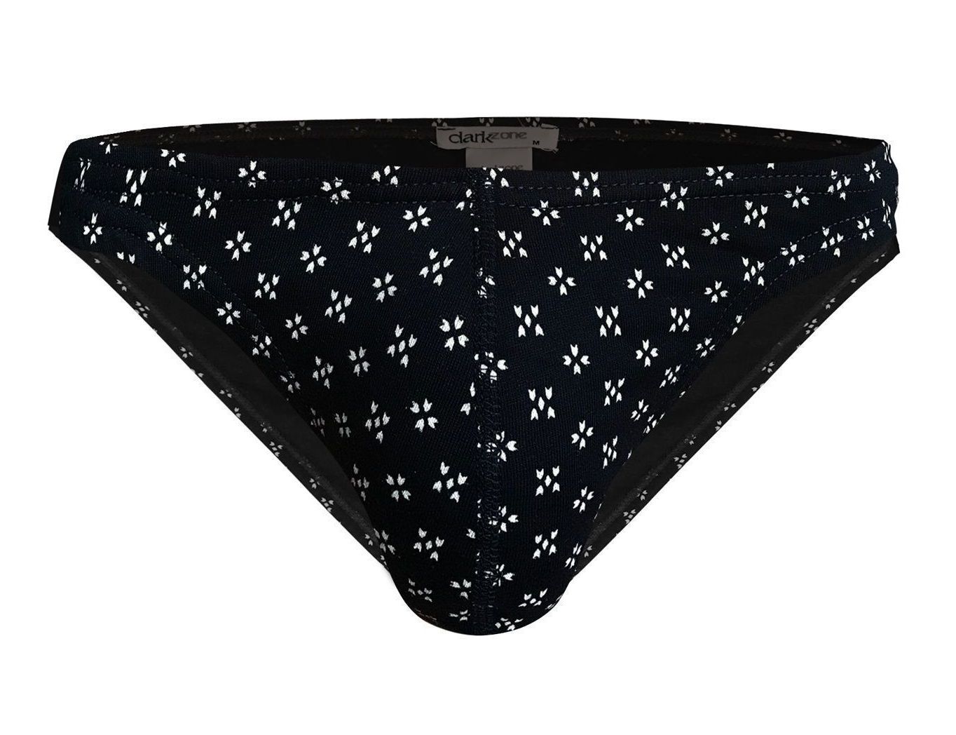 Черные мужские трусы-слипы с принтом 1