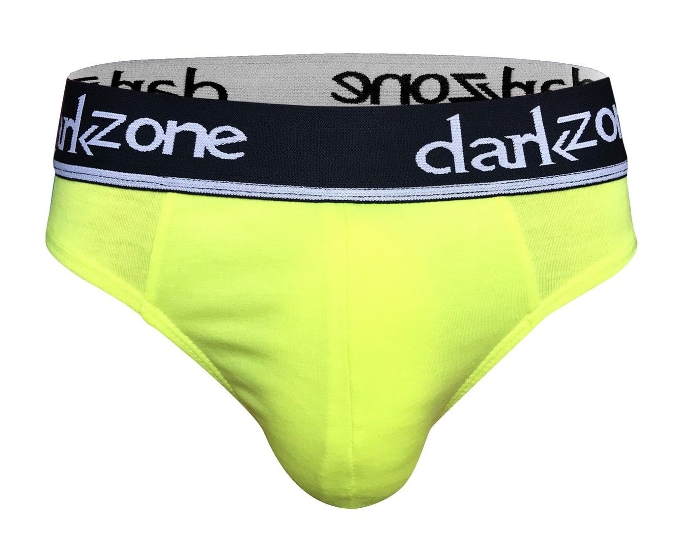 Желтые хлопковые слипы с брендированной резинкой 1