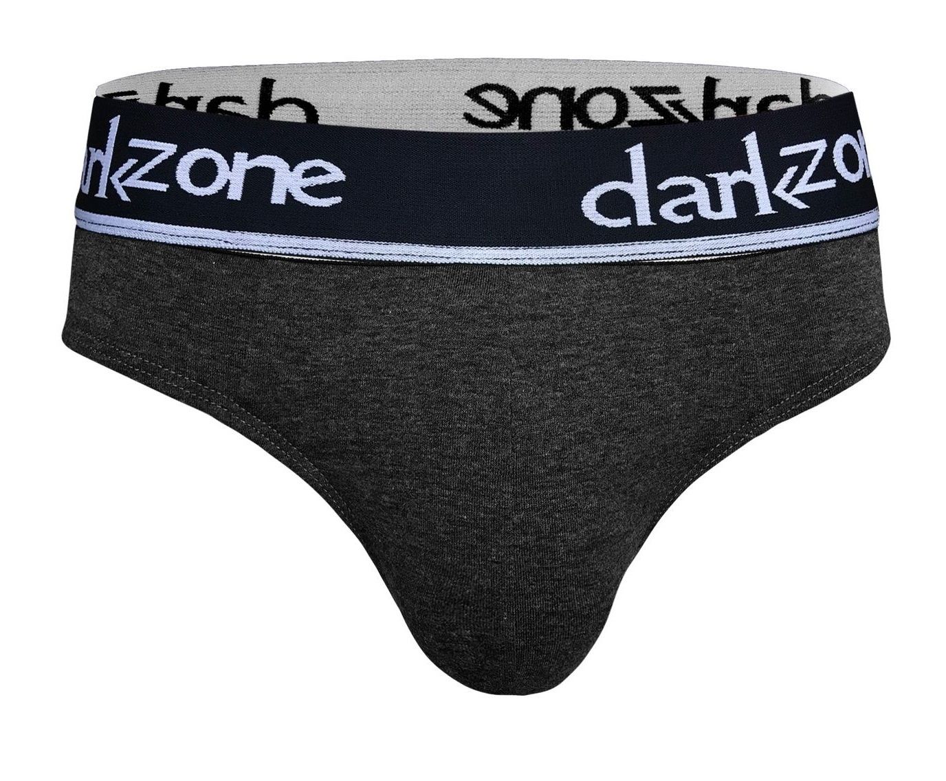 Темно-серые хлопковые слипы с брендированной резинкой 1