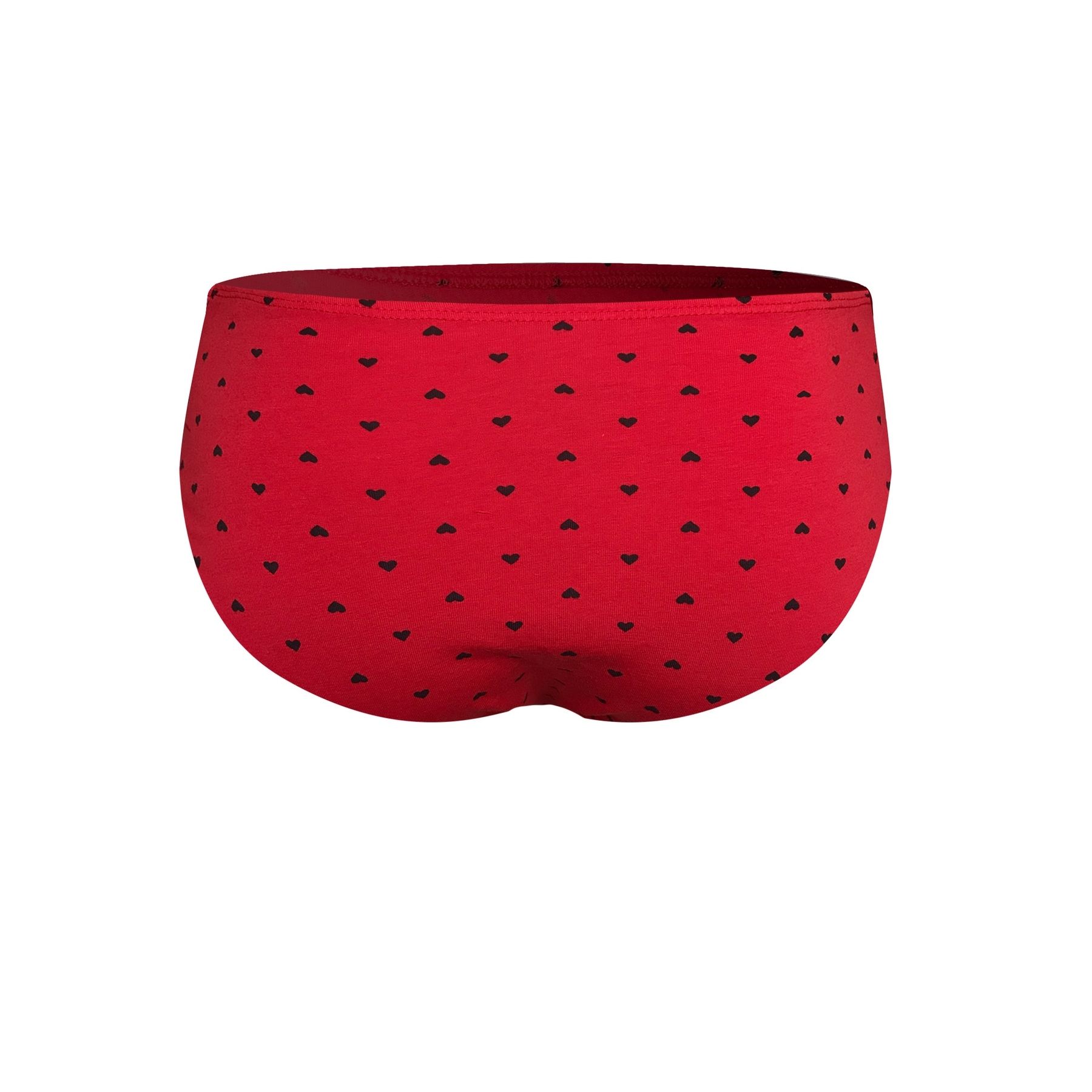 Красные трусы-слипы с принтом в виде сердечек 2