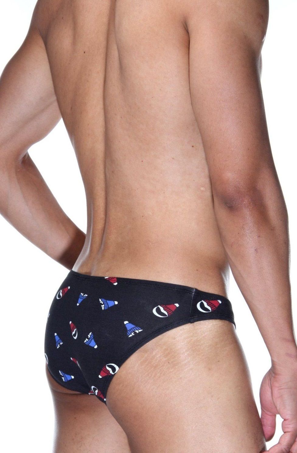 Черные слипы с принтом в виде колпаков 5