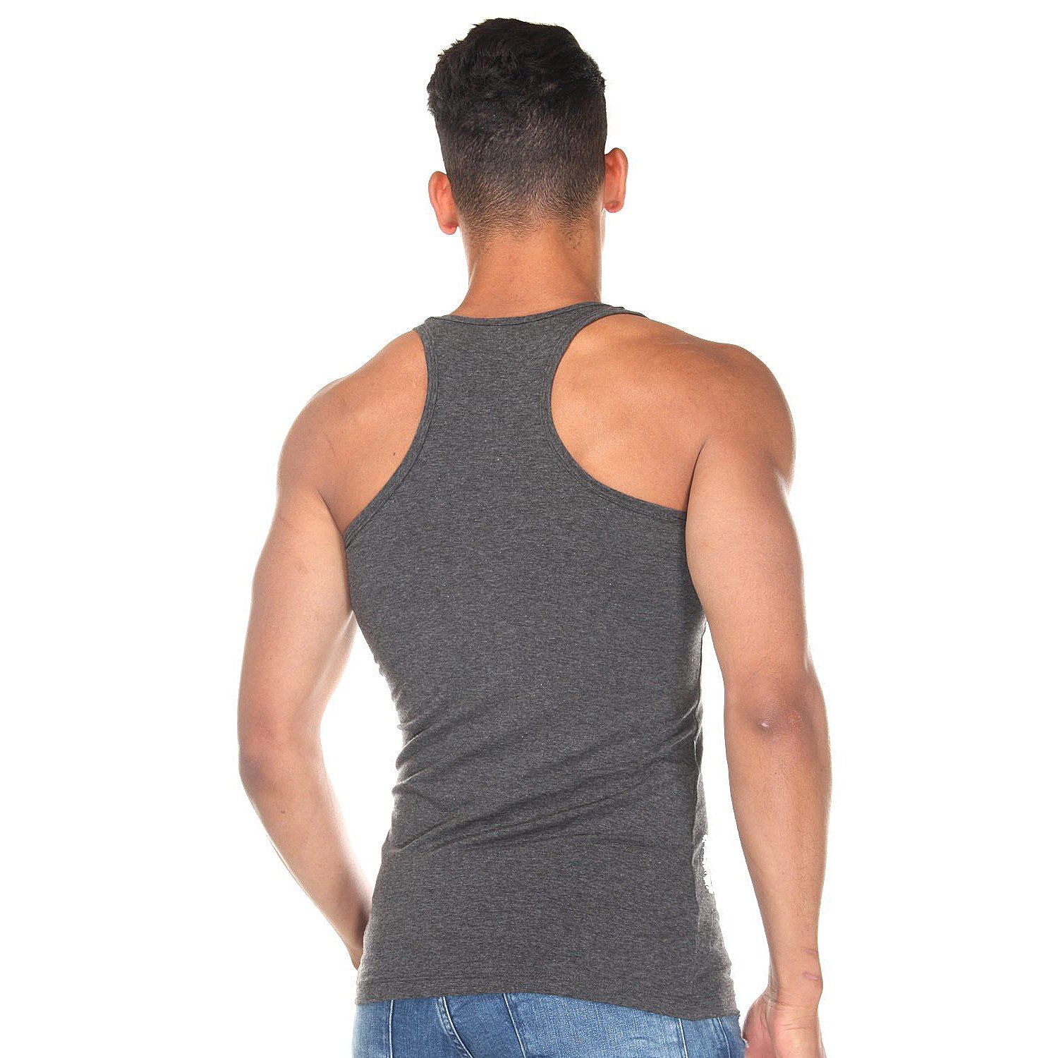 Темно-серая хлопковая майка-борцовка 2