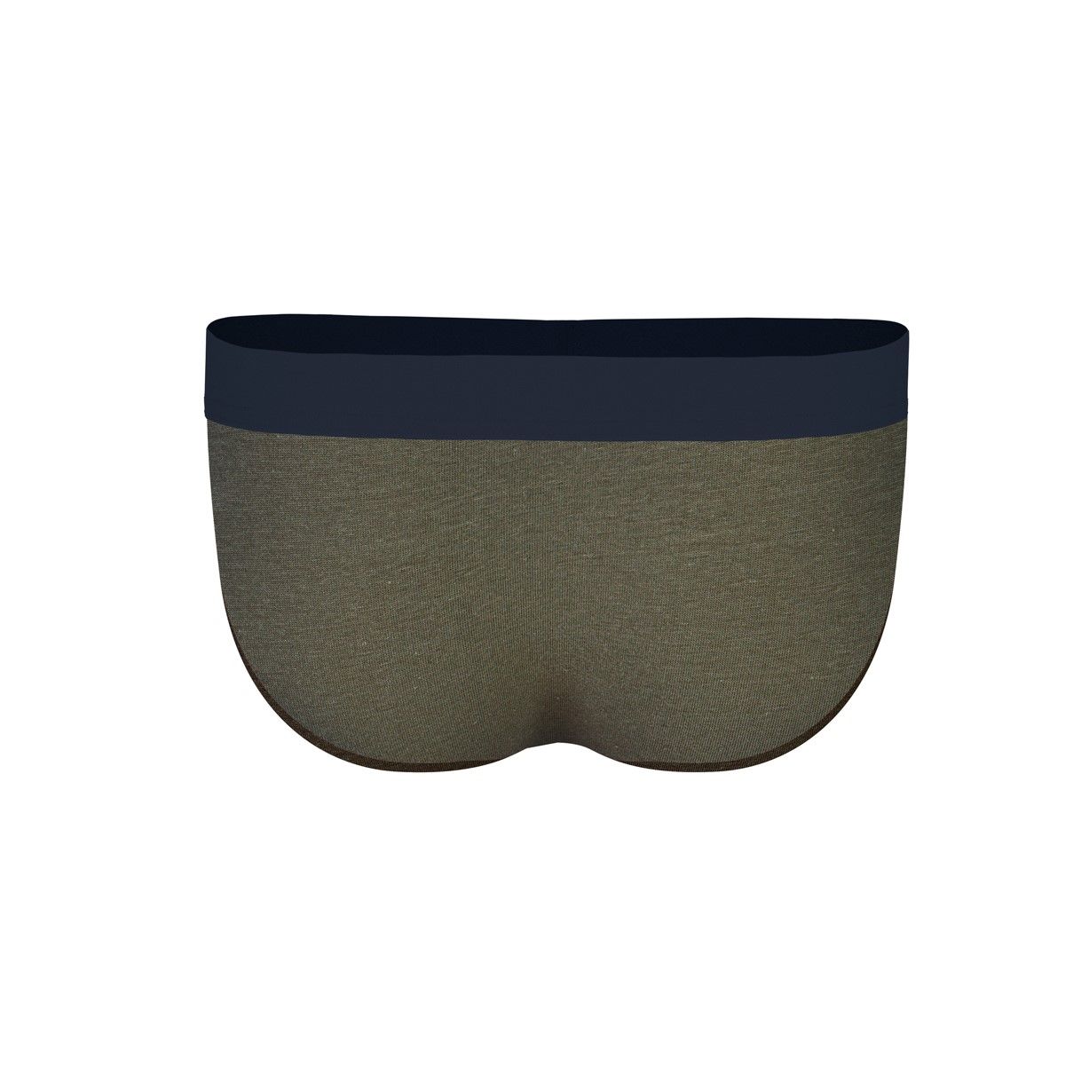 Мужские хлопковые трусы-брифы цвета хаки 2