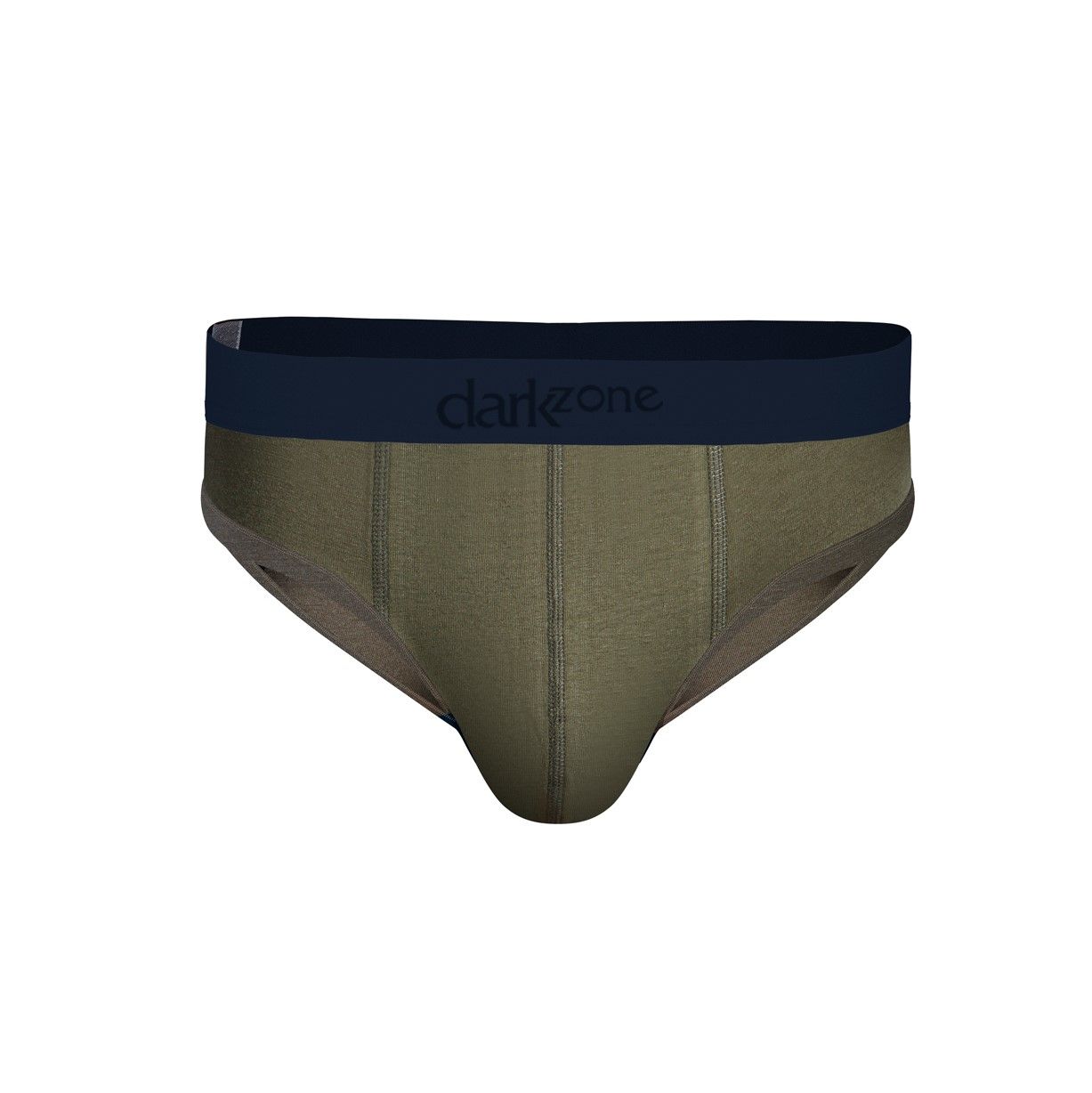 Мужские хлопковые трусы-брифы цвета хаки 3